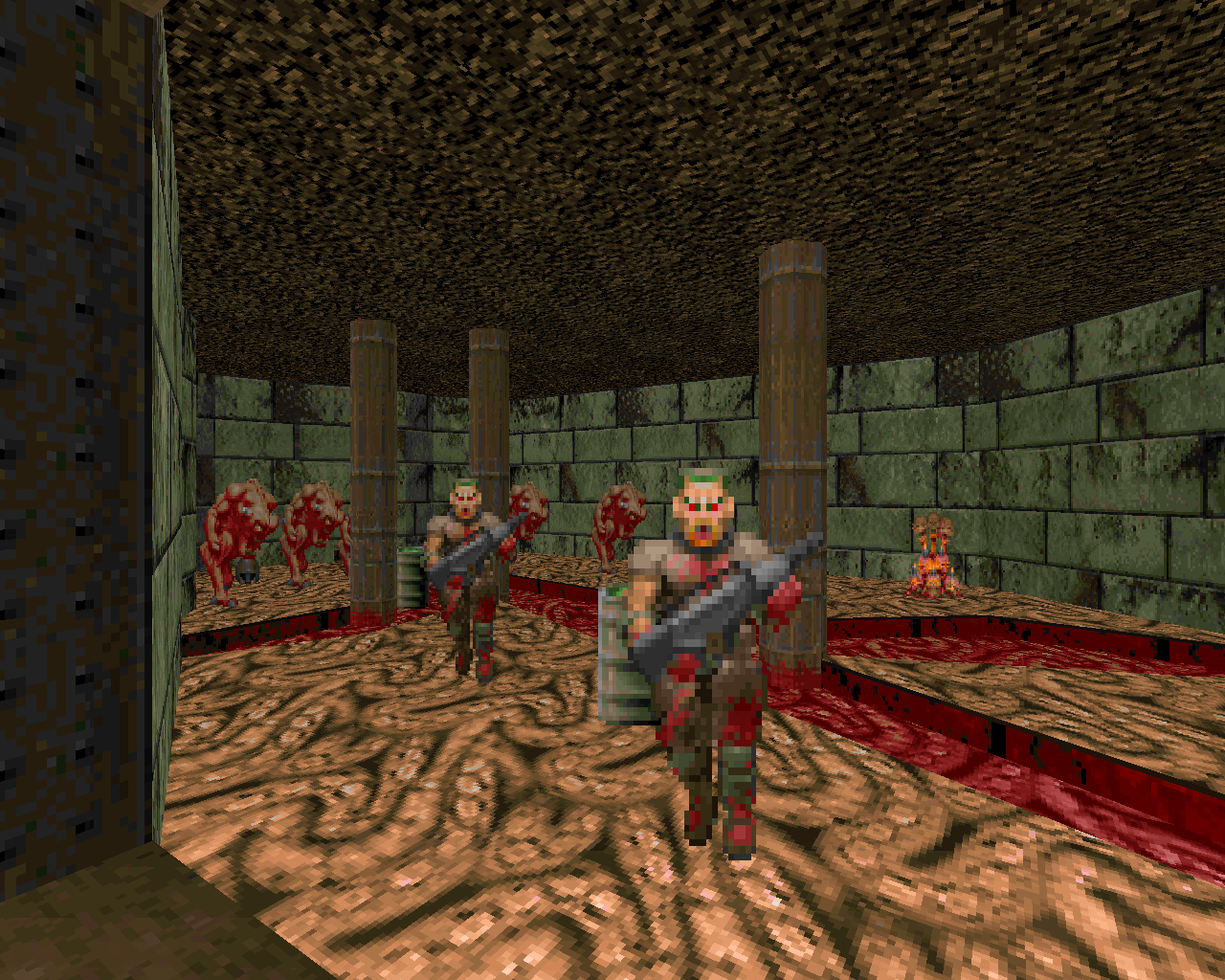 1280x1024 E3M4: House of Pain (Doom)