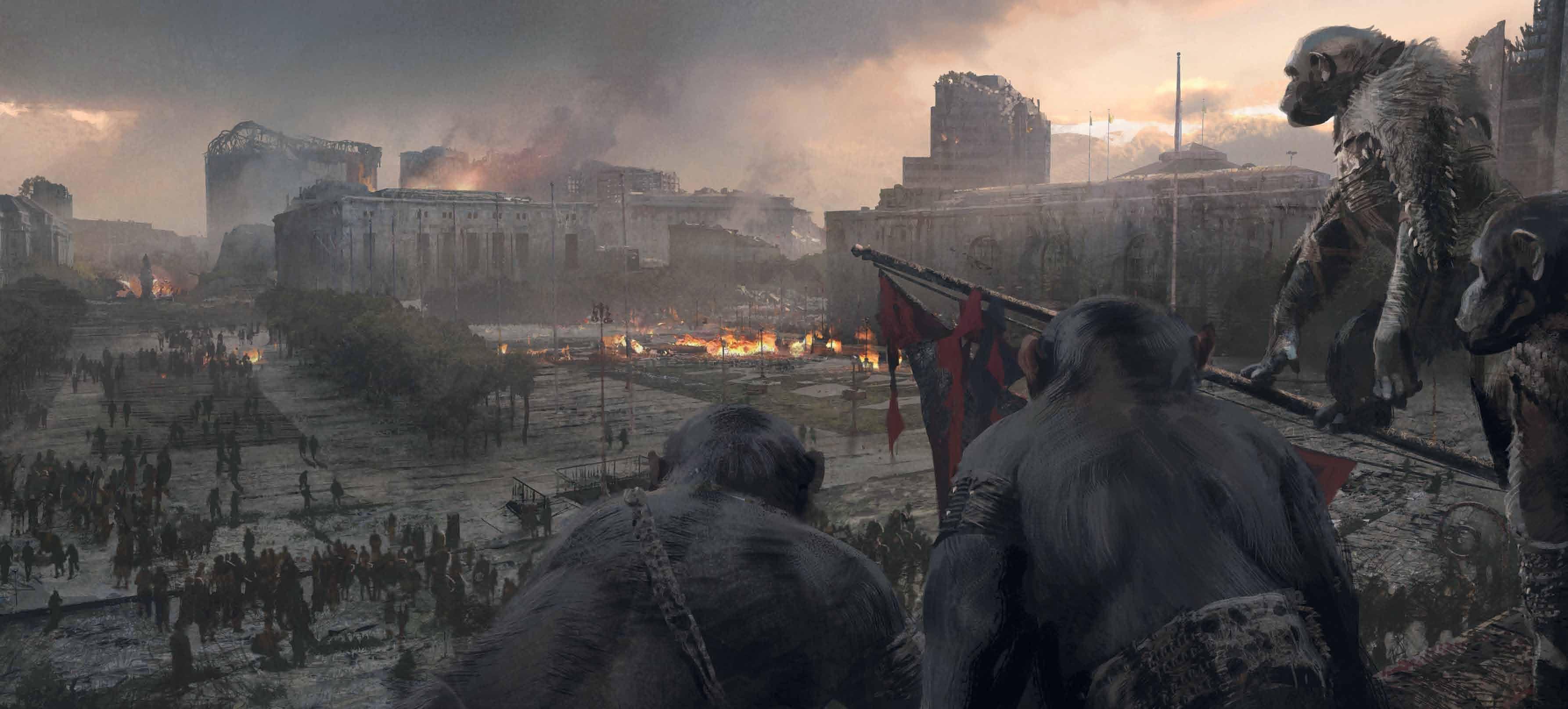 3572x1617 War For The Planet Of The Apes Wallpaper High Quality