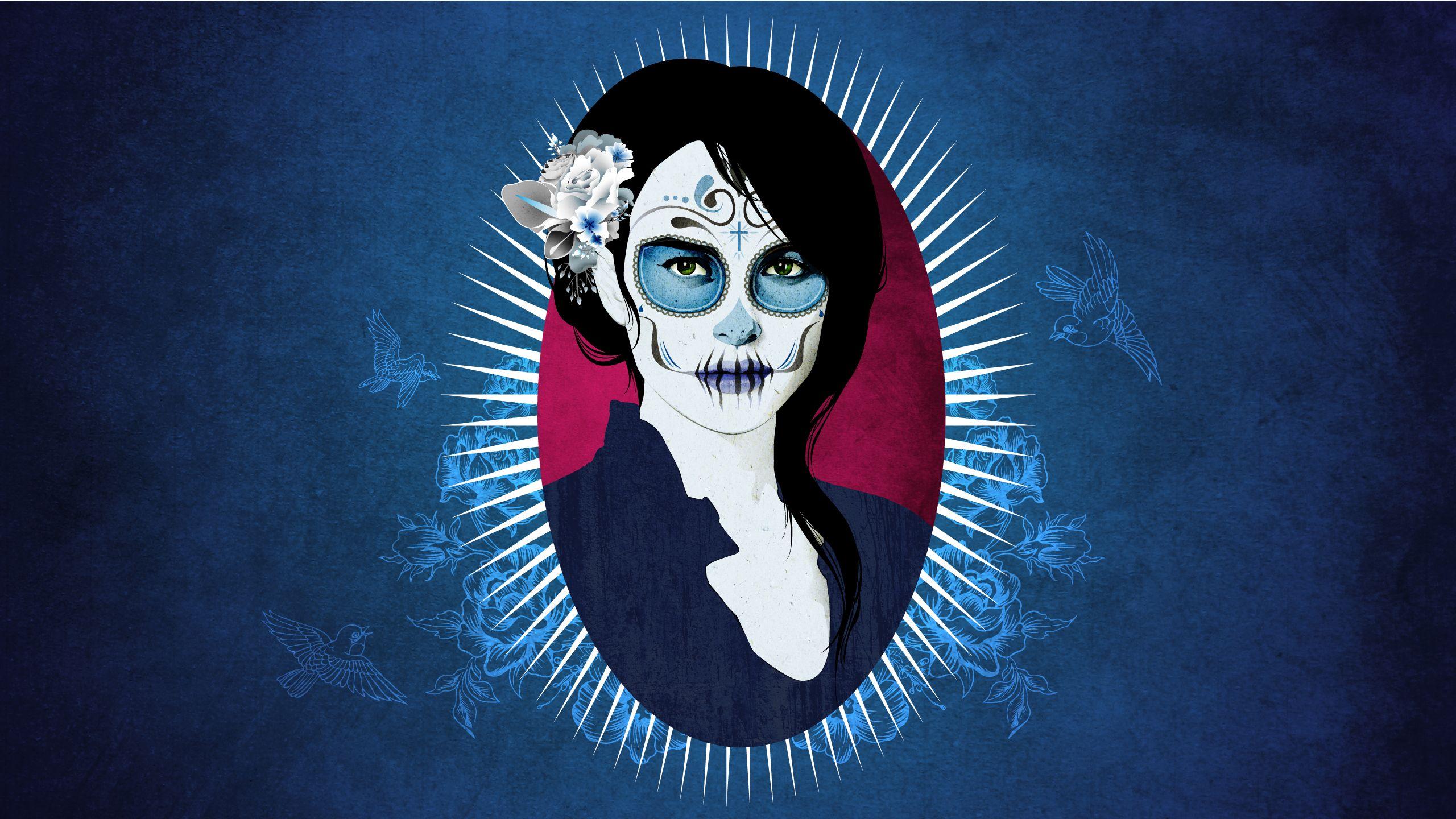 Wallpaper ID: 607139 / Calavera, Background, Sugar Skull, Girl, Catrina,  Style, Katrina, 4K, Day of the Dead Wallpaper