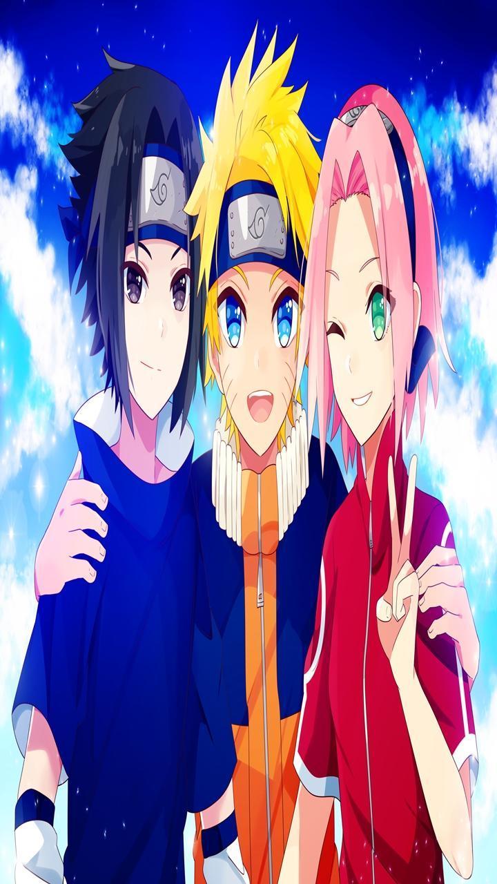 Hình nền Naruto Team 7 720x1280 dành cho Android