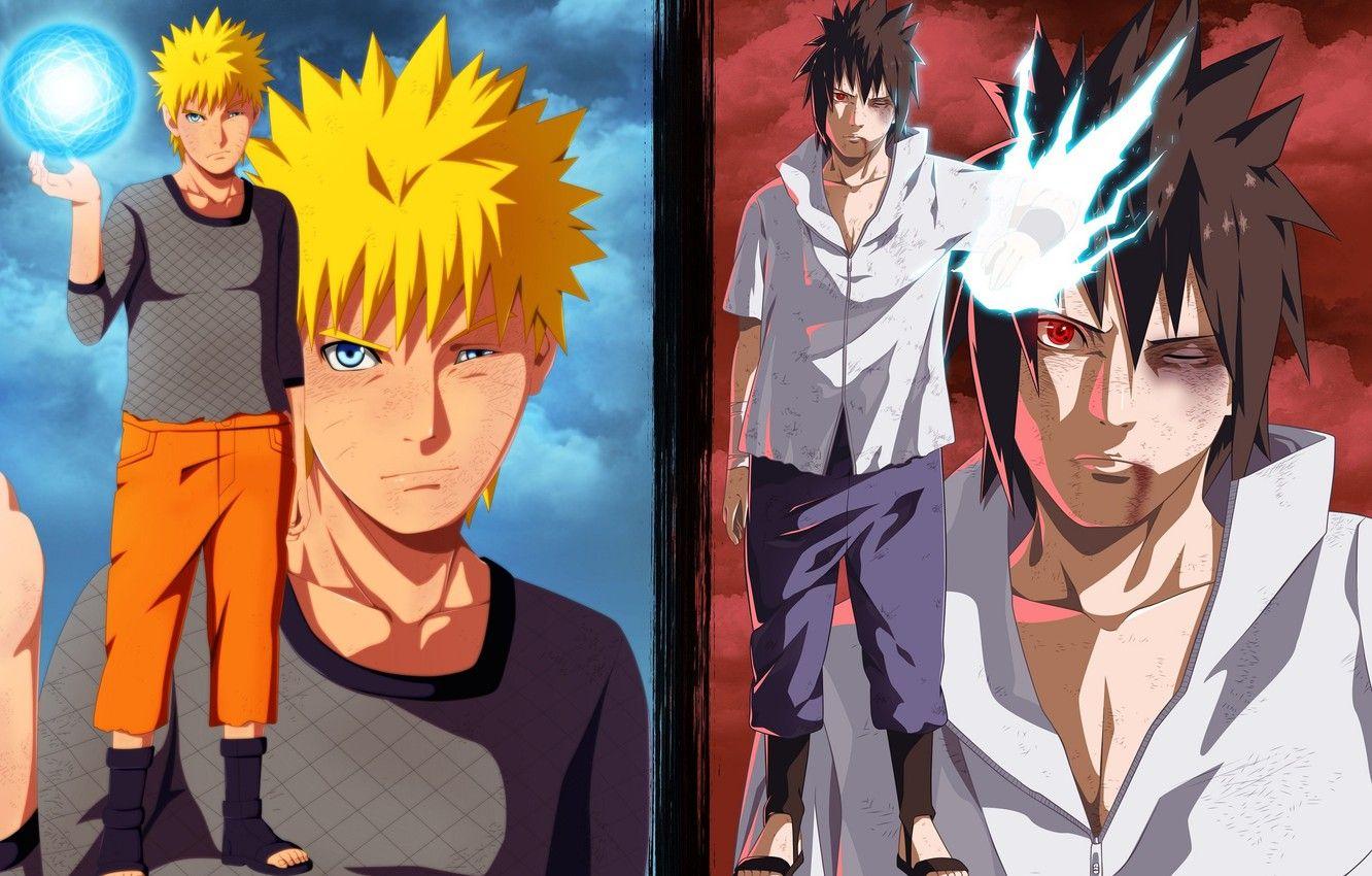 1332x850 Wallpaper Uchiha Sasuke, Haruno Sakura, NARUTO, Uzumaki