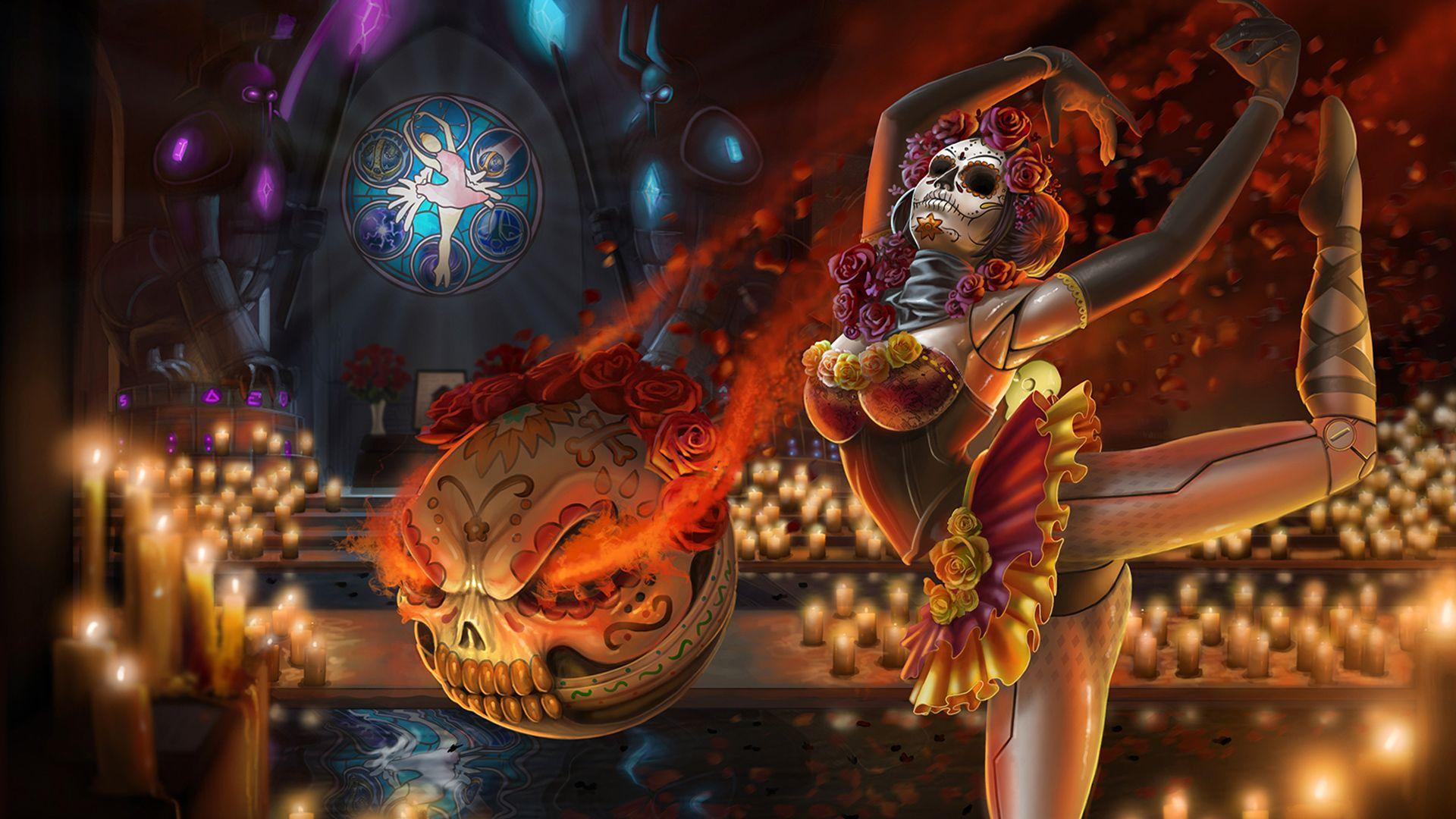1920x1080 La Calavera Catrina Orianna 42 HD Wallpaper