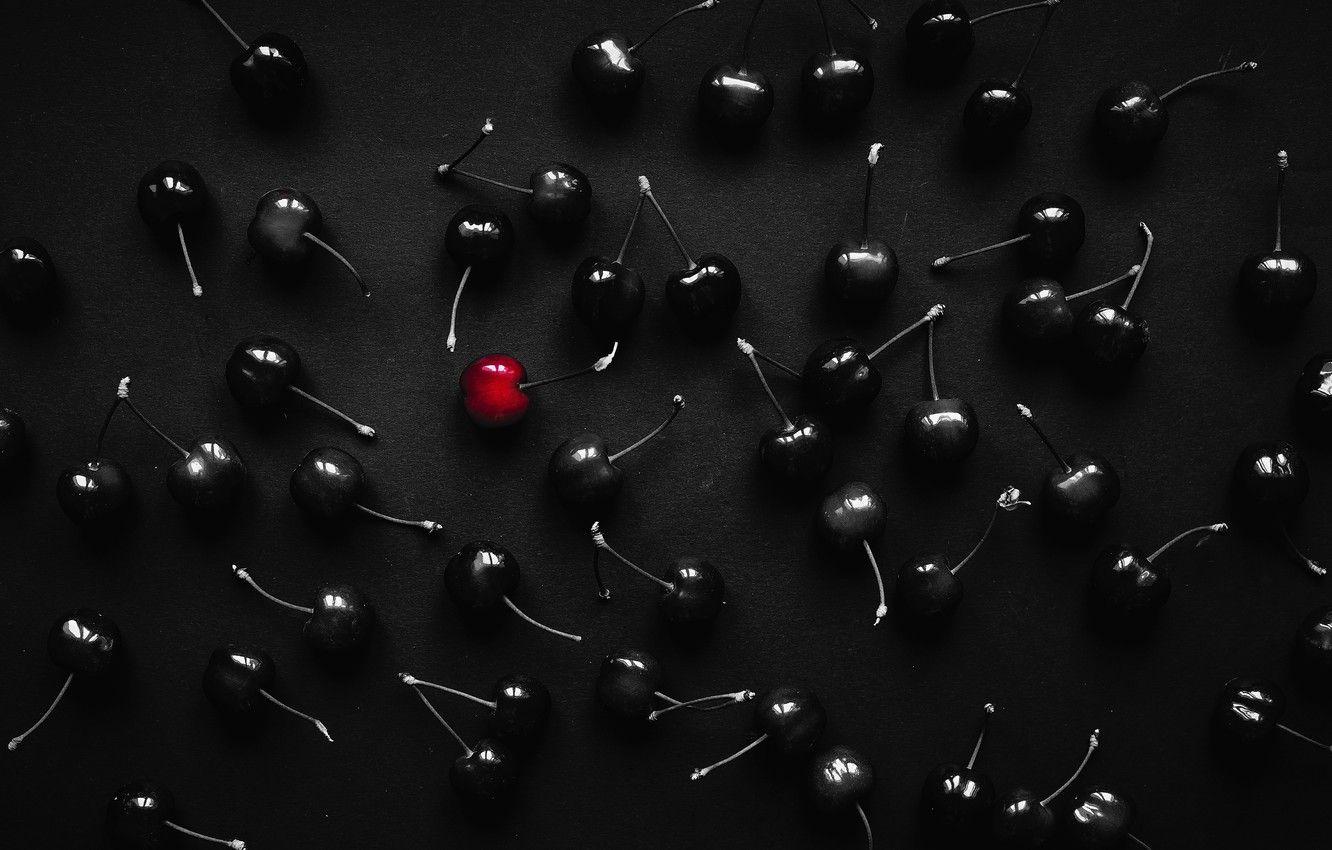 1332x850 Wallpaper macro, berries, Cherry, macro, berries, Cherries