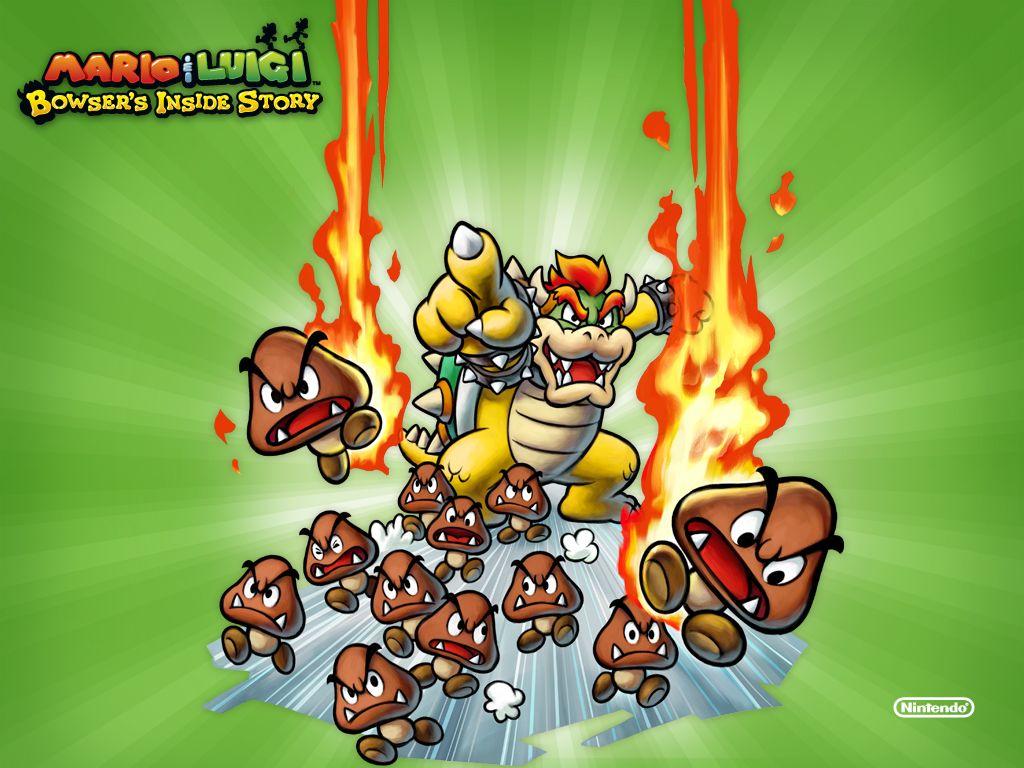 1024x768 Mario & Luigi: Bowser's Inside Story Wallpaper 2