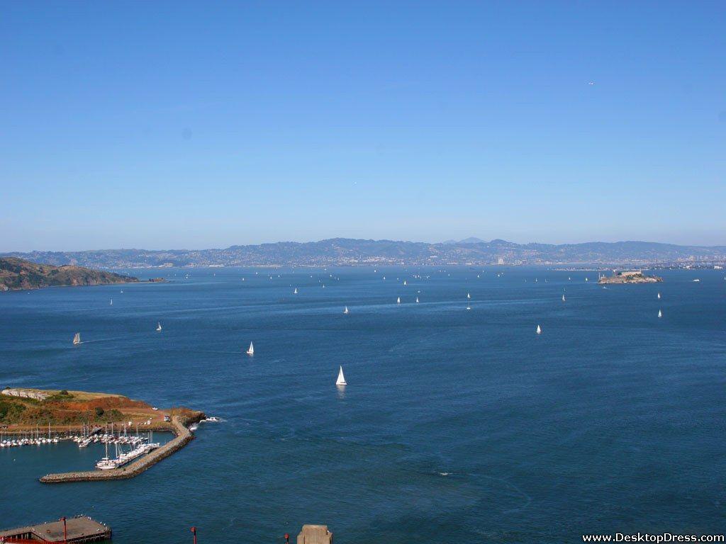 1024x768 Desktop Wallpaper Natural Background Alcatraz