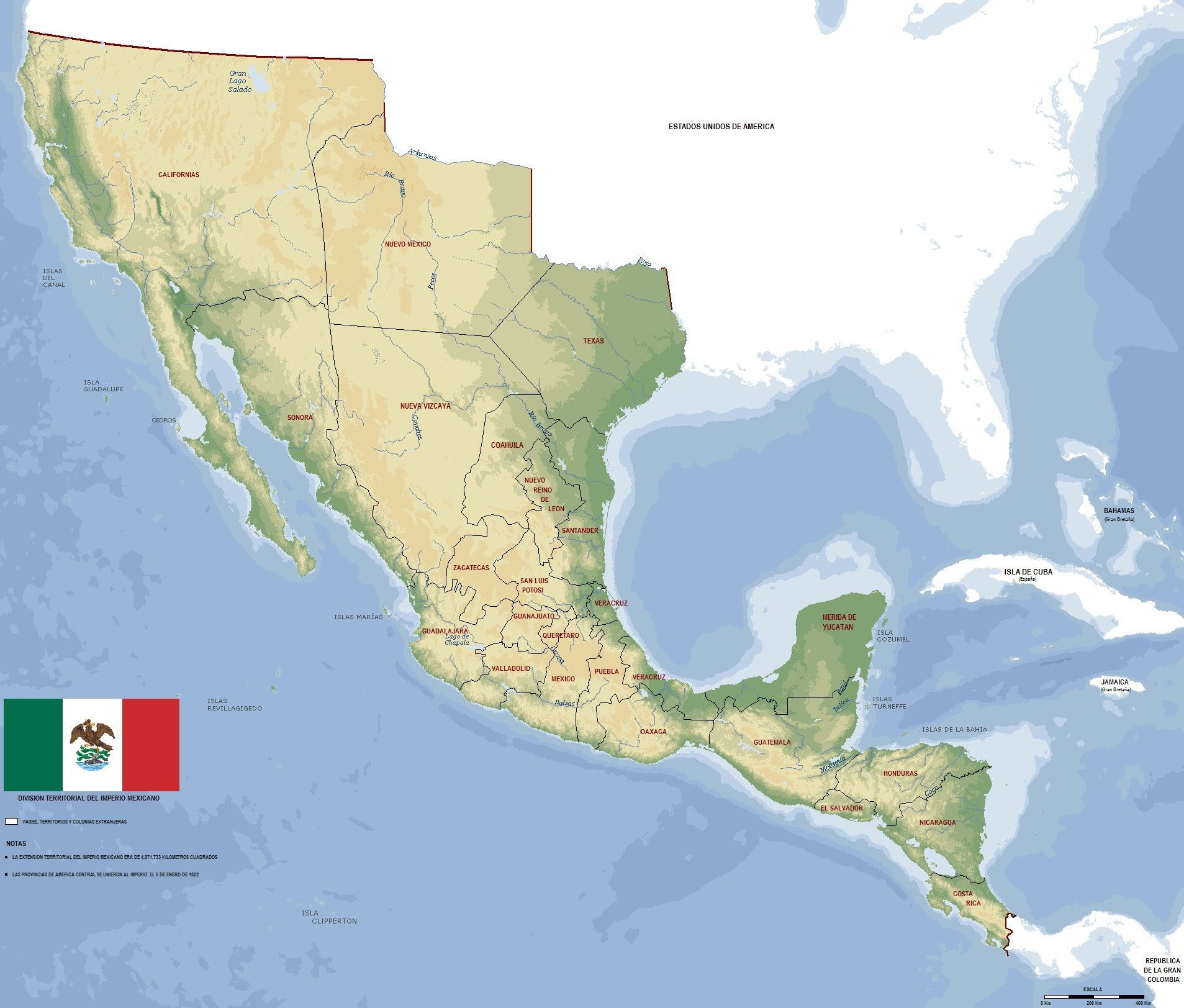 1907x1623 Map Of Mexico Wallpaper