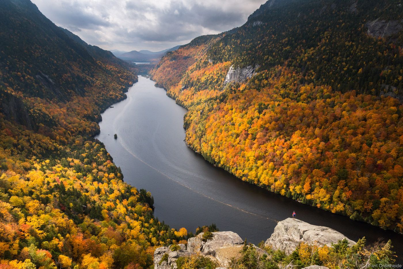 1400x933 Indian Head Hiker. Keene Valley, New