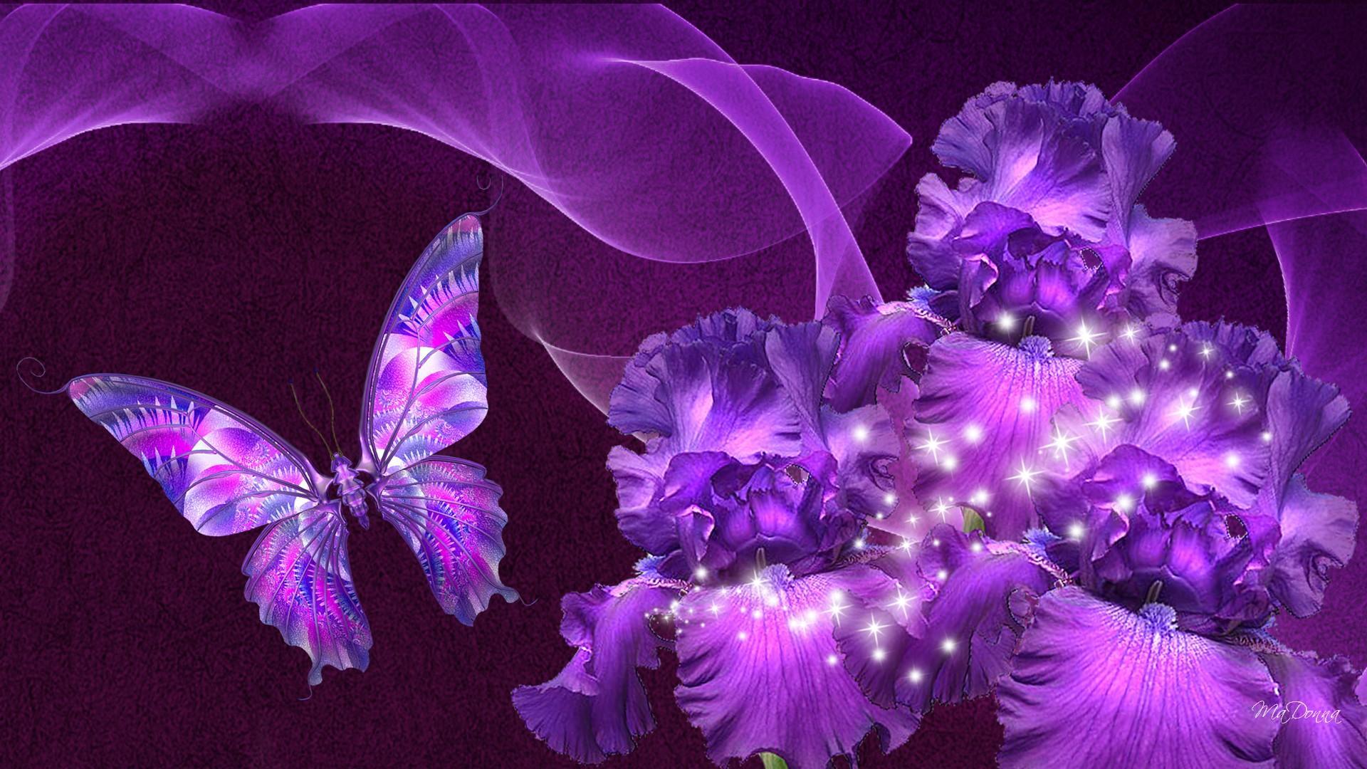 Purple Butterfly Wallpapers - bigbeamng