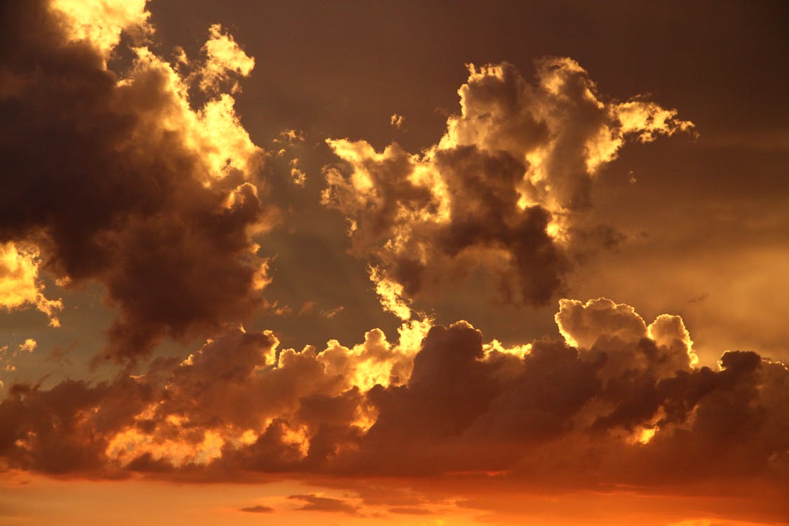 1125x750 Nimbus Clouds on Clear Blue Sky during