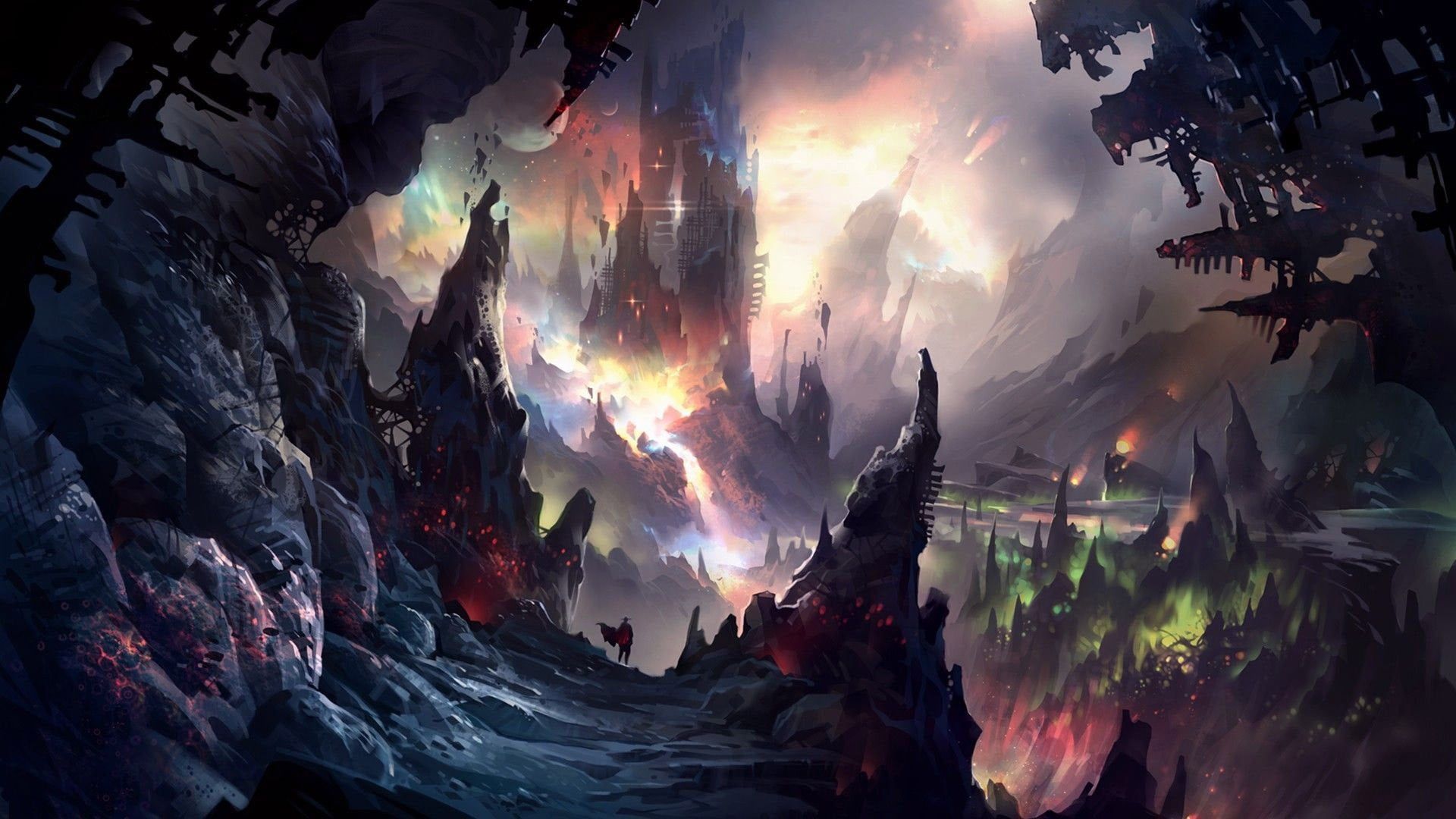 1920x1080 HD wallpaper: fantasy world wallpaper