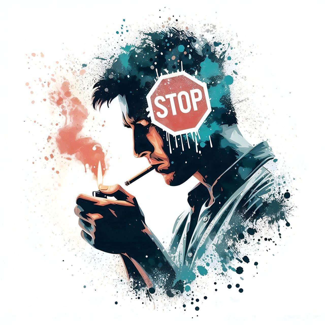 1280x1280 Download Smoking, Stop, Smoke. Royalty