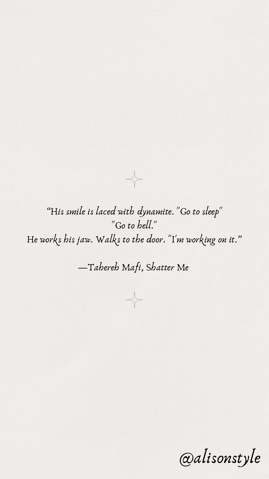 1080x1920 Shatter Me iPhone Wallpaper Quotes