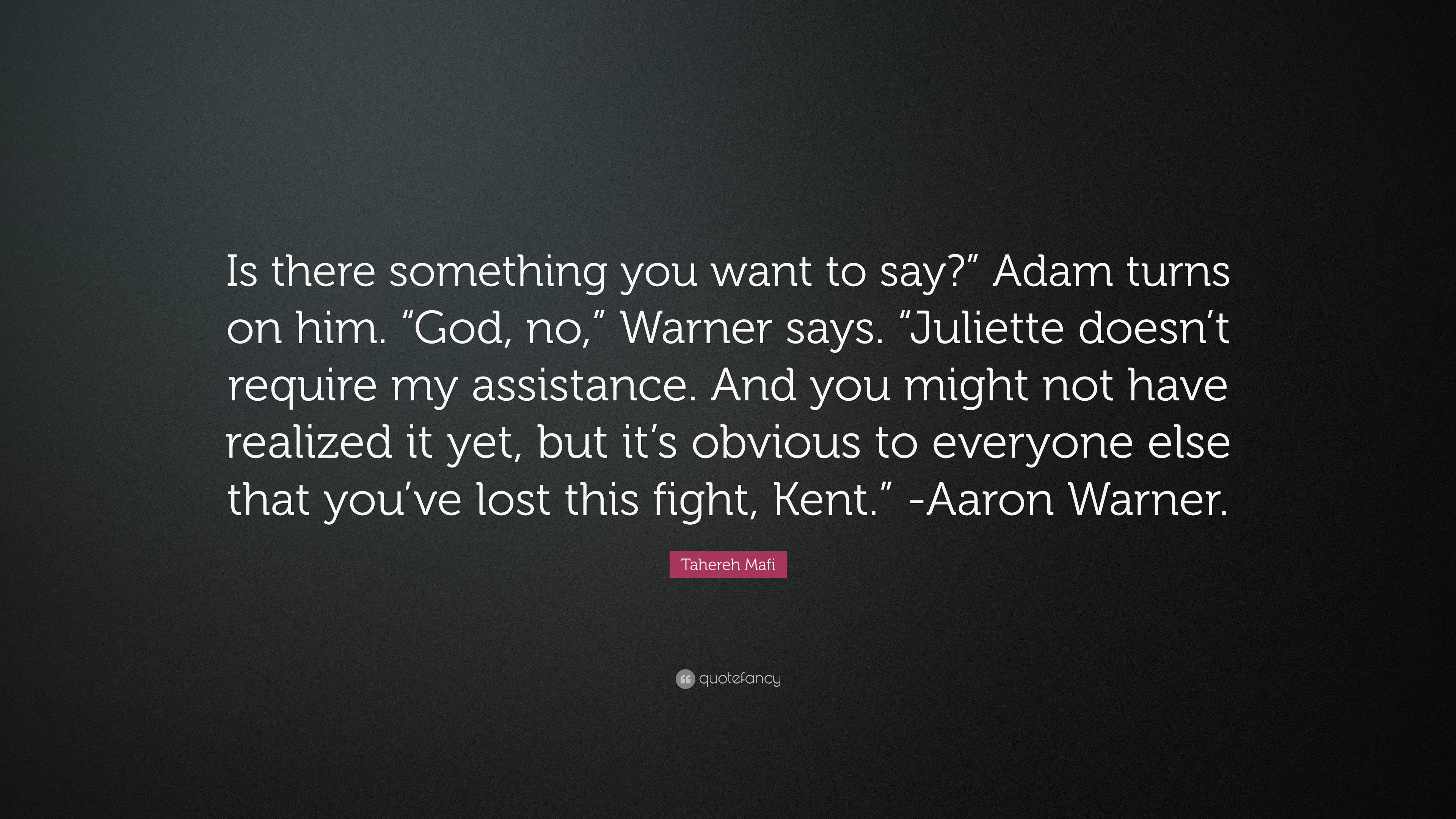 3840x2160 Tahereh Mafi Quote: “Is there something