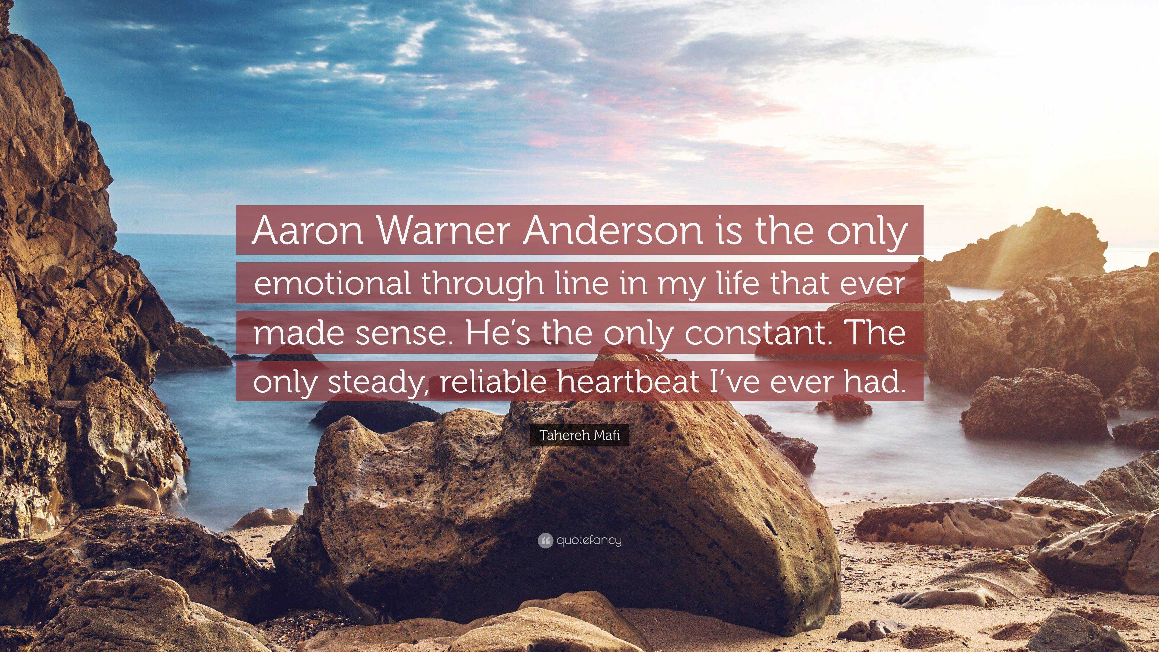 3840x2160 Tahereh Mafi Quote: “Aaron Warner