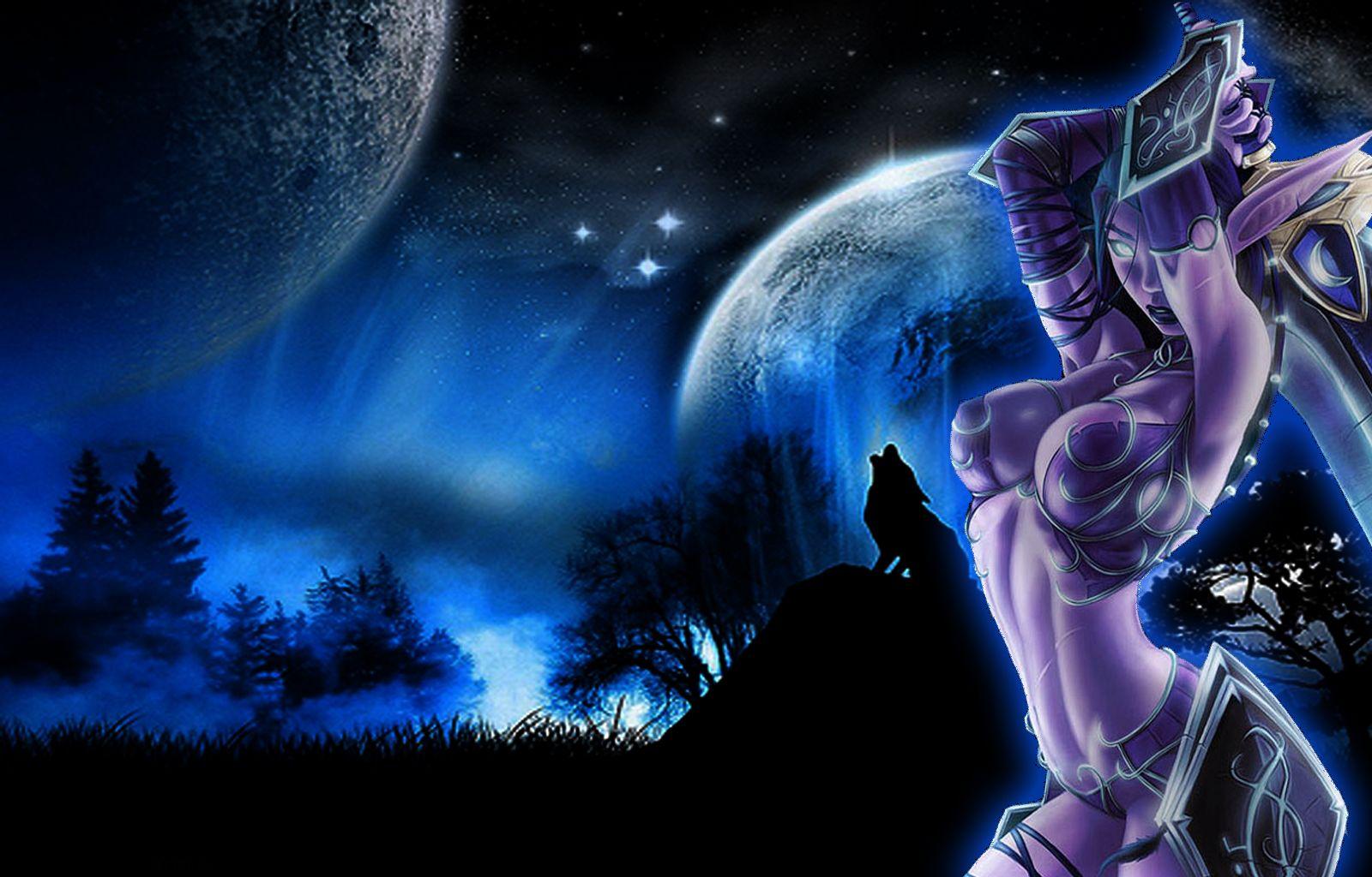 1600x1024 Night Elf Wallpaper