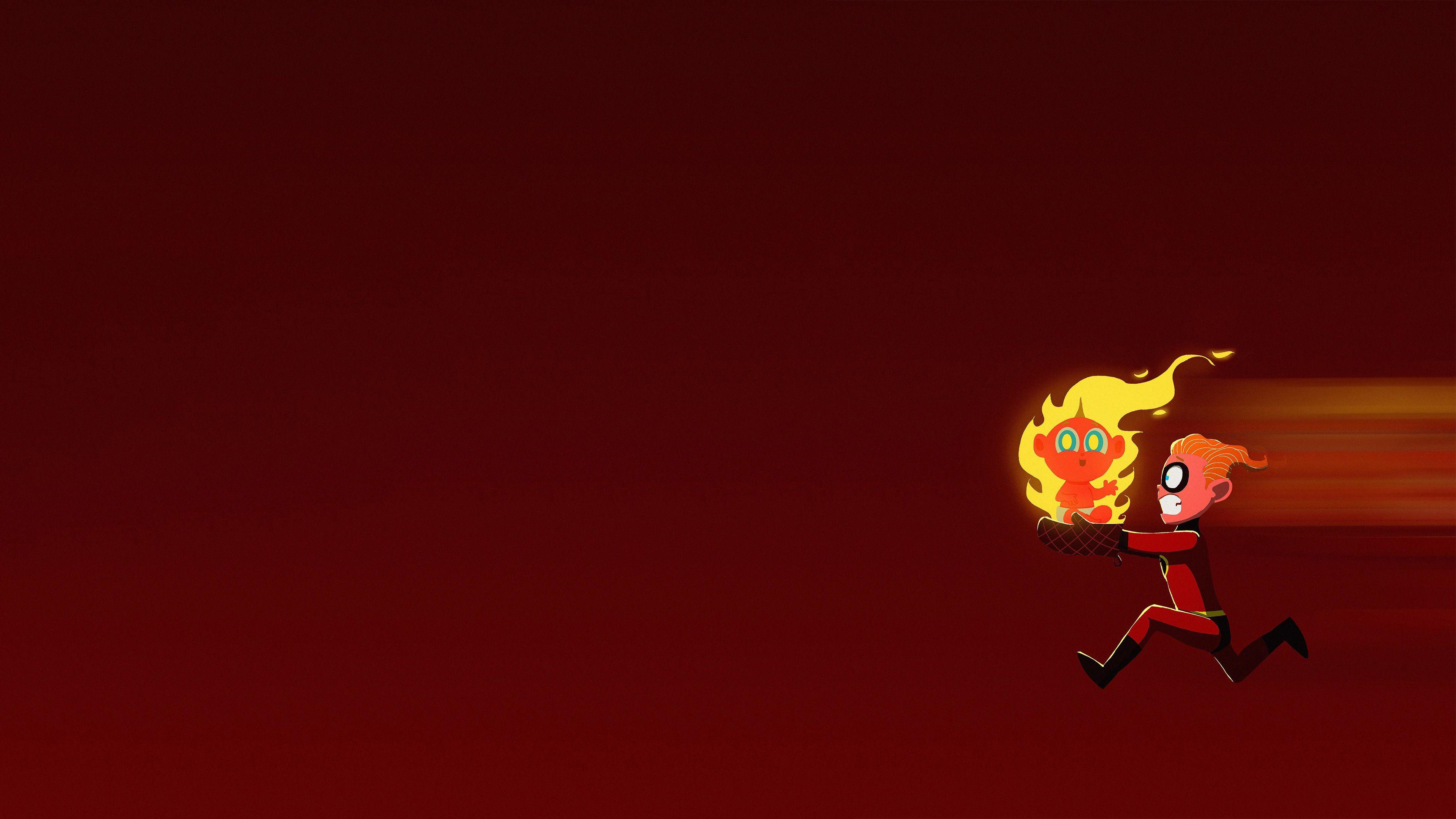 3840x2160 Jack Jack Parr And Dash In The Incredibles 2 Artwork, HD