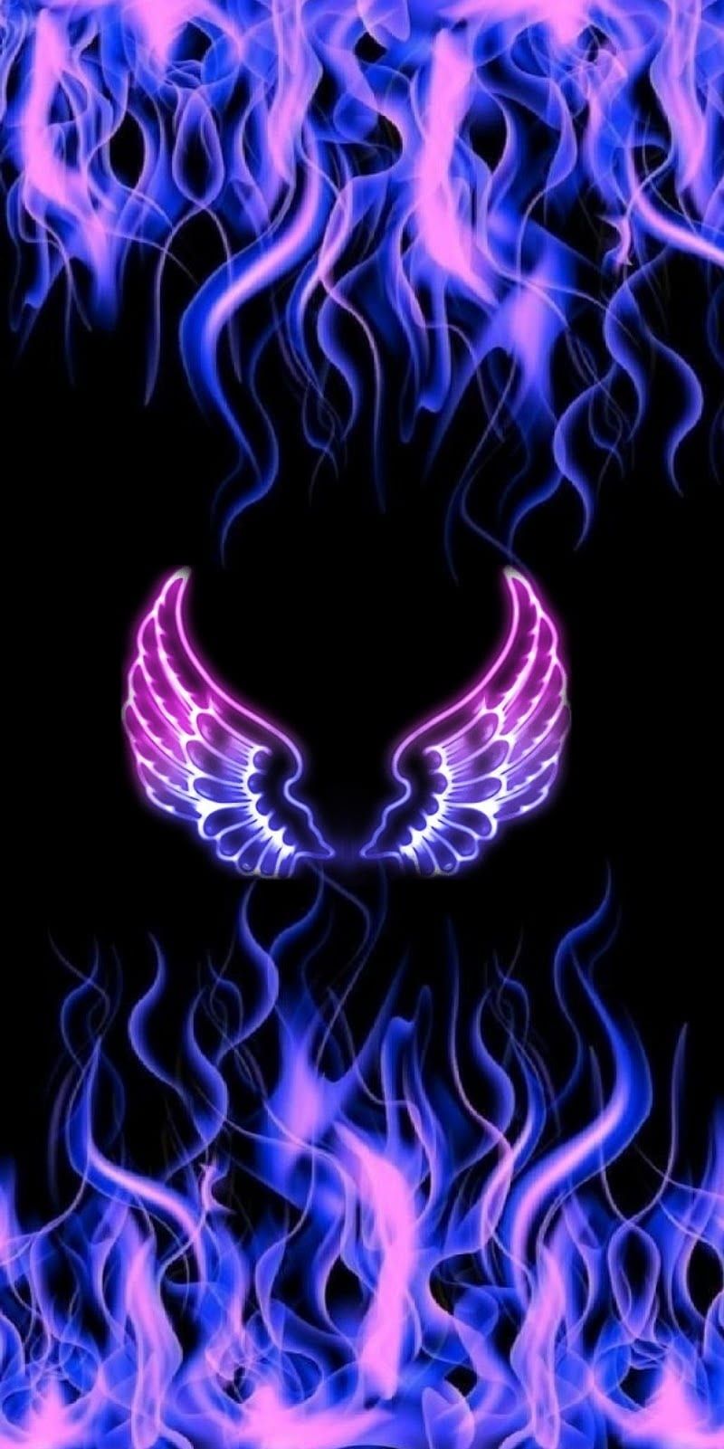 800x1601 HD pink fire wallpaper