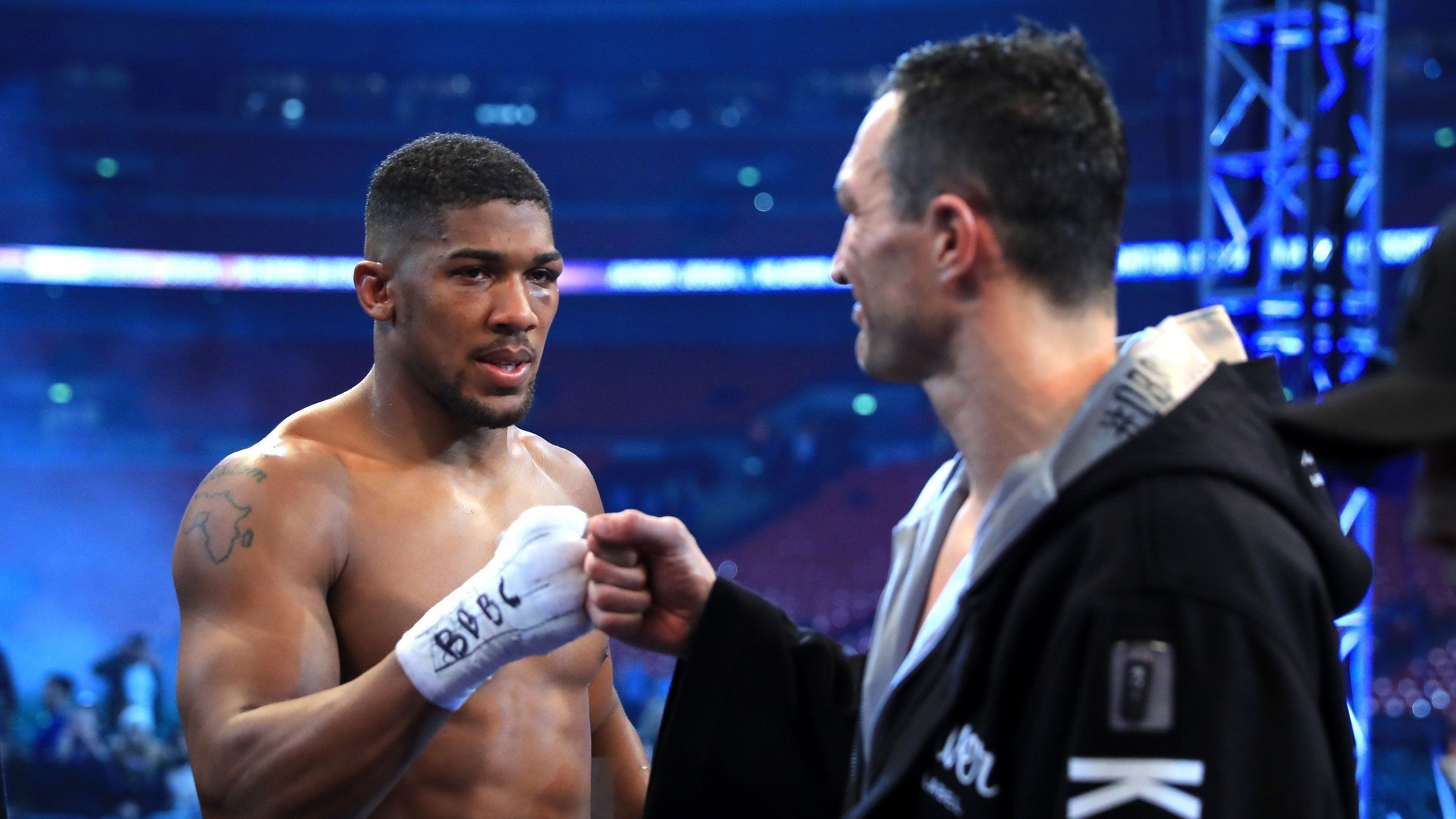 2560x1440 Anthony Joshua beats Wladimir Klitschko