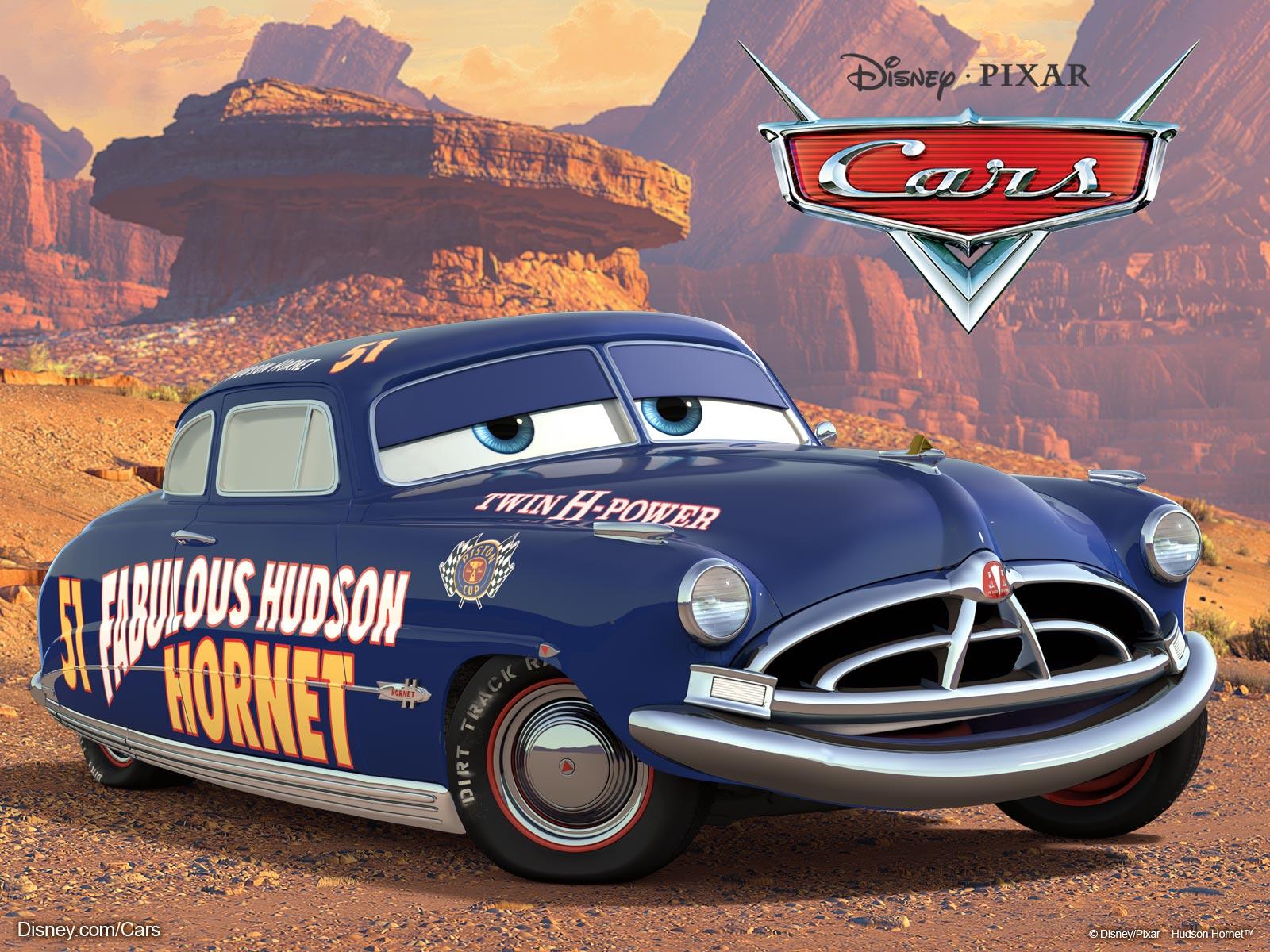 1600x1200 Doc Hudson Race Car from Pixar Cars Movie Desktop Wallpaper