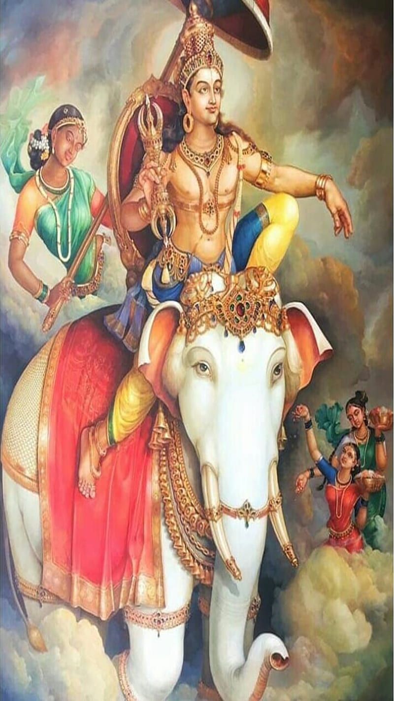 800x1422 Indra, god, HD phone wallpaper