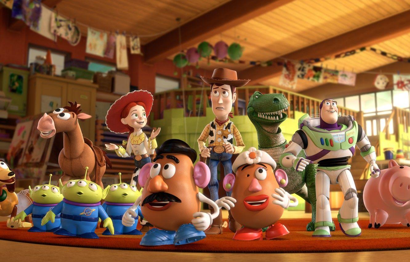 1332x850 Wallpaper cartoon, heroes, Buzz, Toy Story Toy Story 3