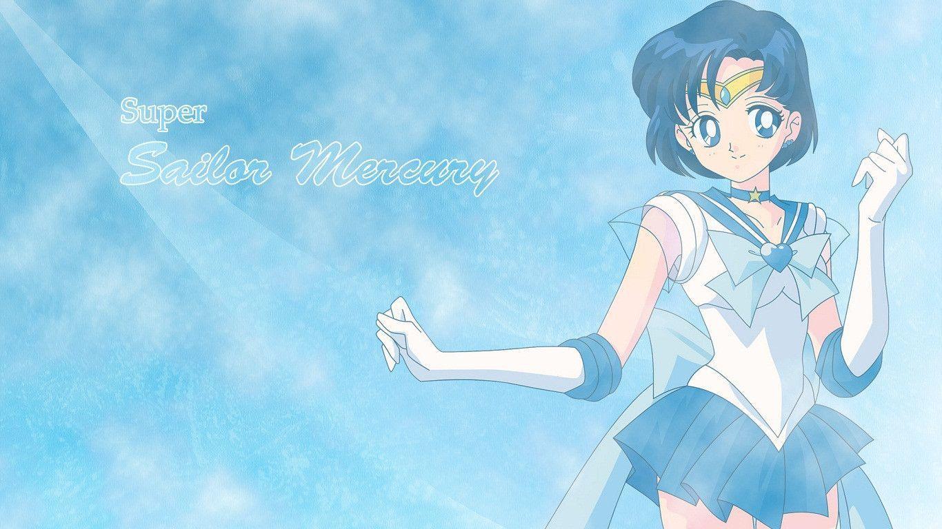 1366x768 Sailor Mercury Wallpaper