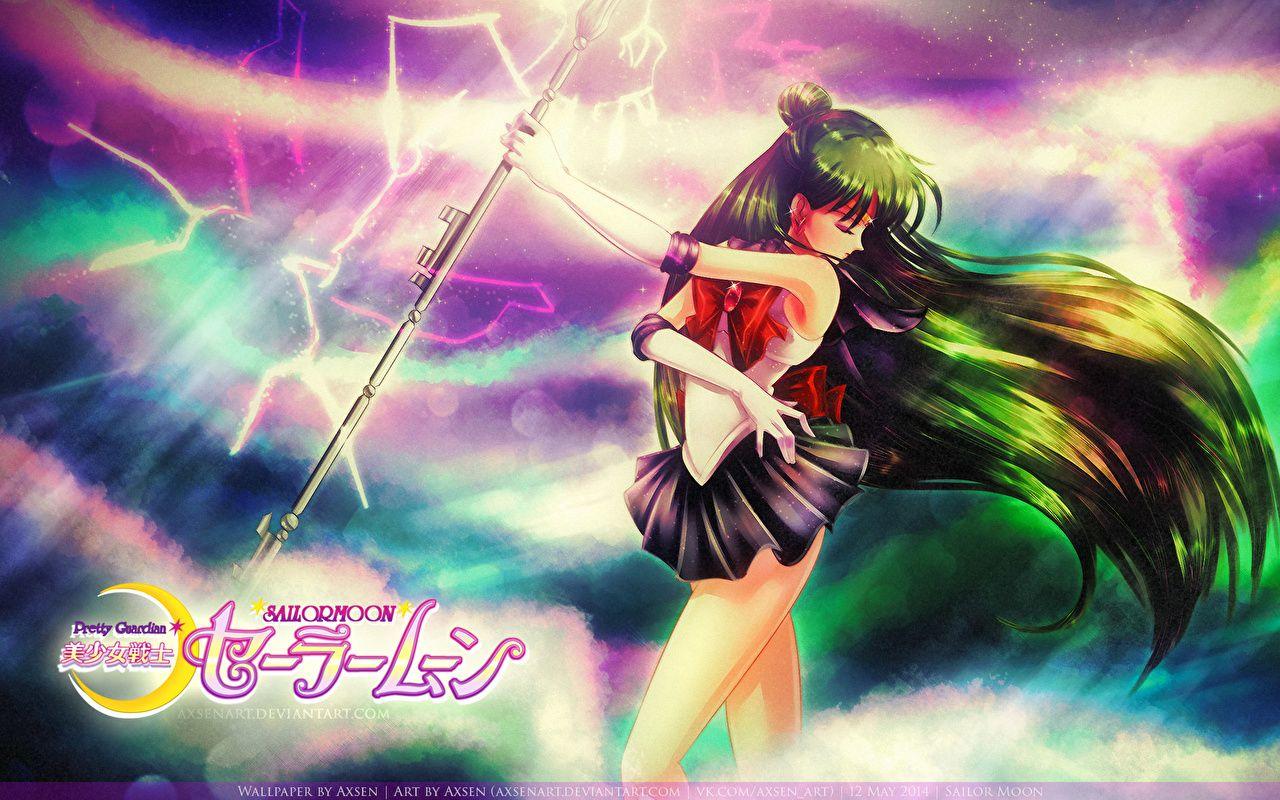 1280x800 Desktop Wallpaper Sailor Moon Magic Mage Staff Setsuna Meiou
