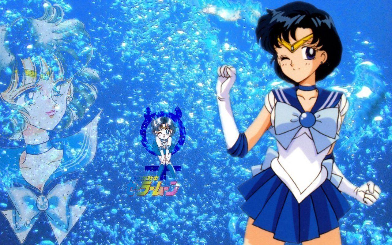 1280x800 Sailor Mercury and Sailor Moon! Wallpaper