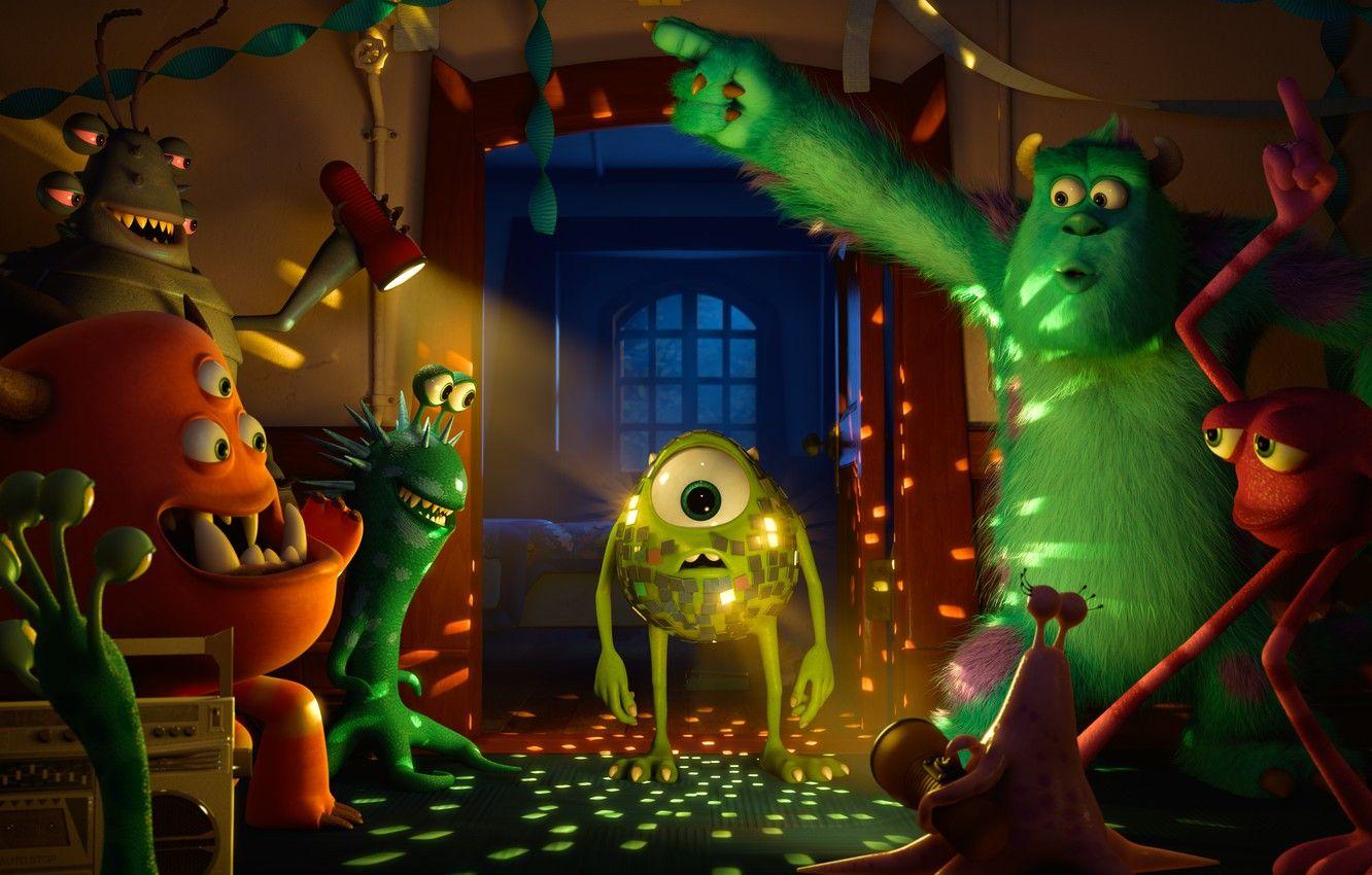1332x850 Wallpaper monsters, party, Academy of monsters, Mike