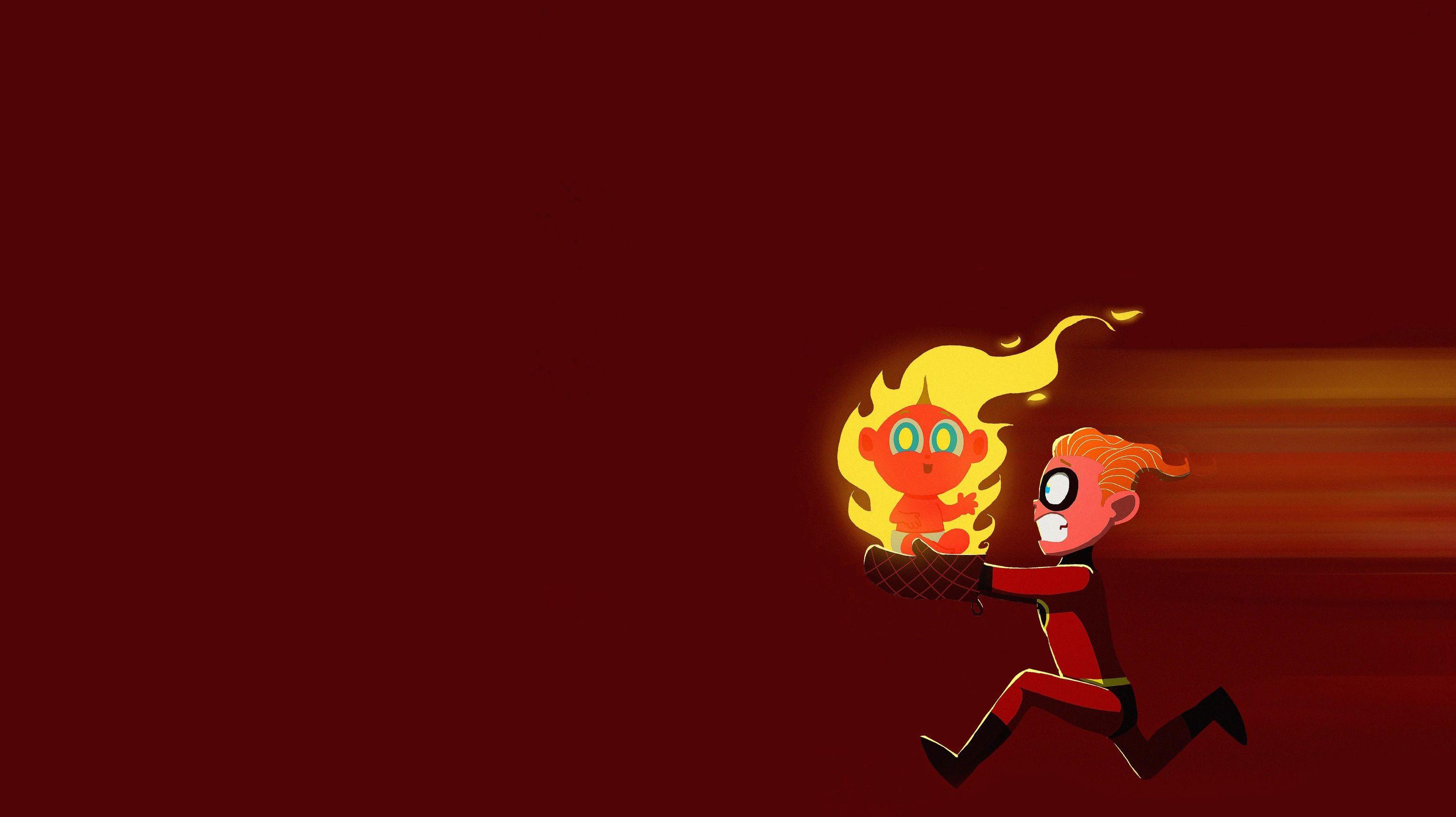 3024x1696 Jack Jack Parr And Dash In The Incredibles 2 Artwork