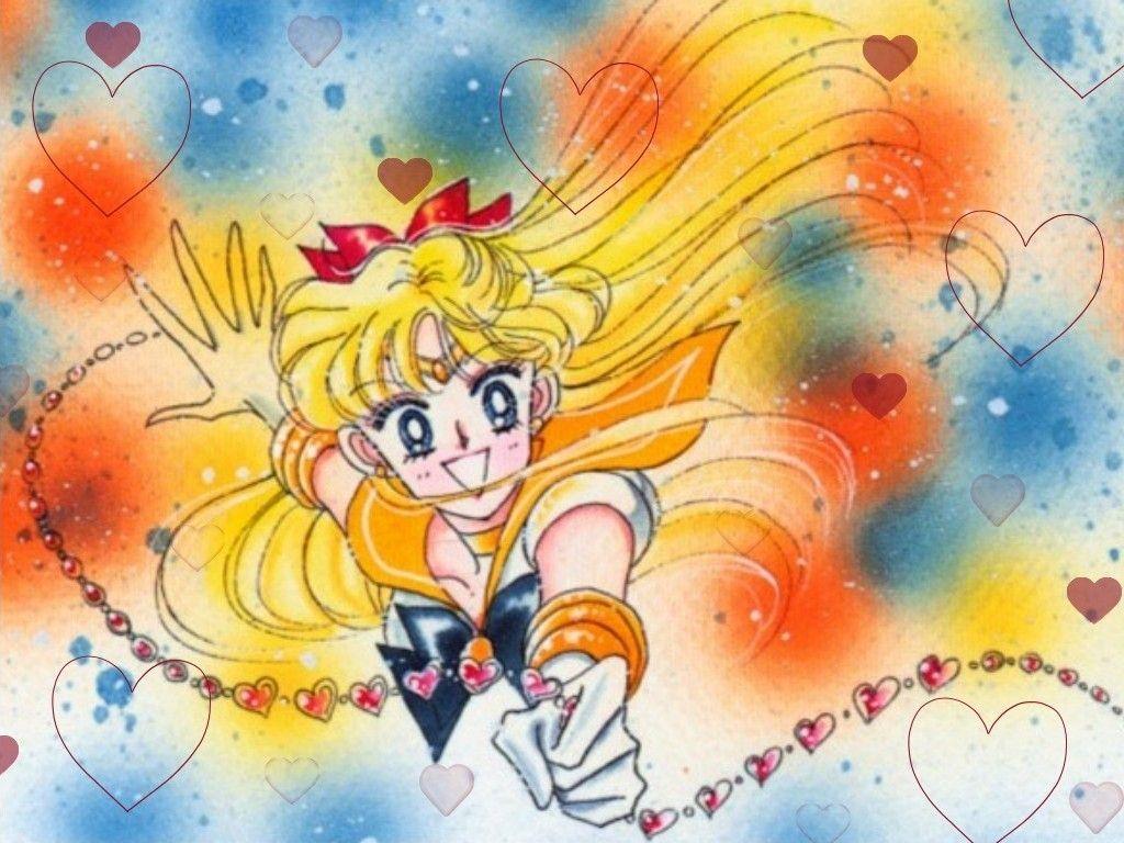 1024x768 Sailor Venus moon wallpaper