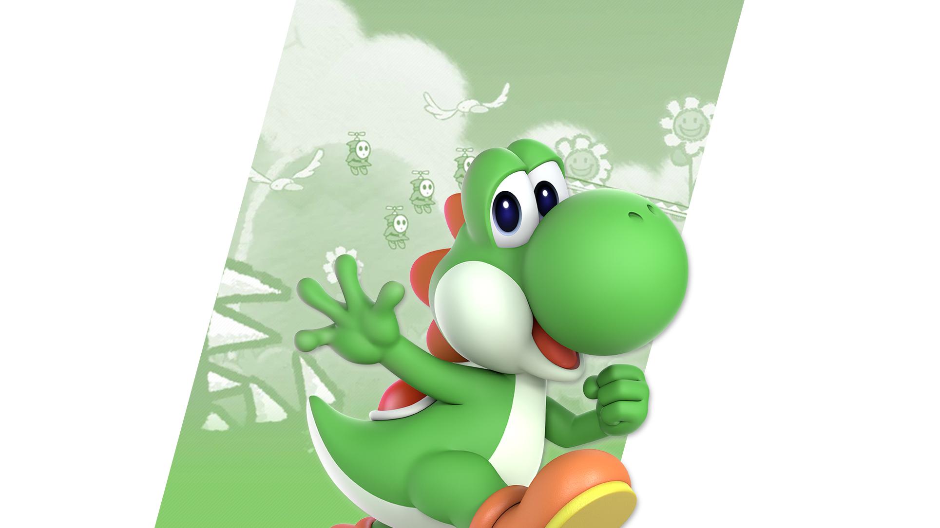 1929x1085 Super Smash Bros Ultimate Yoshi Wallpaper. Cat with Monocle