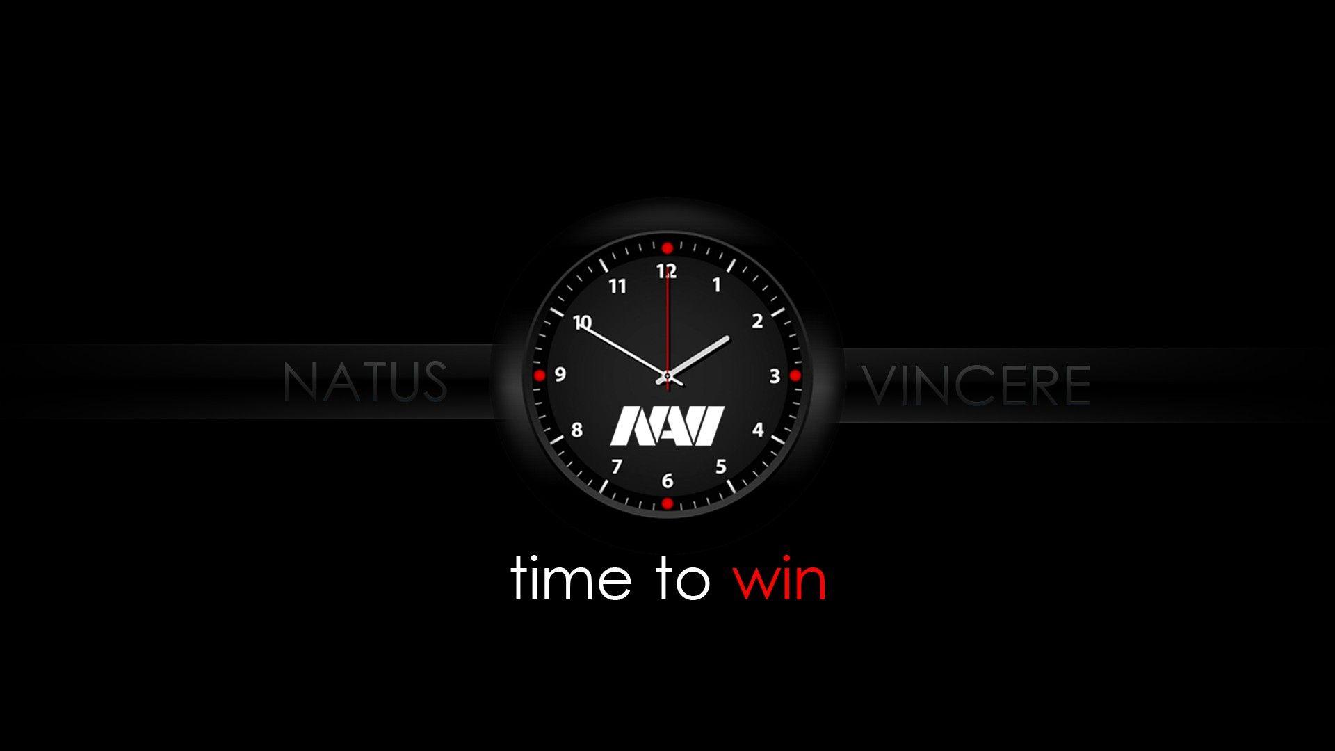 1920x1080 Natus Vincere Black Time Clock HD wallpaper. games