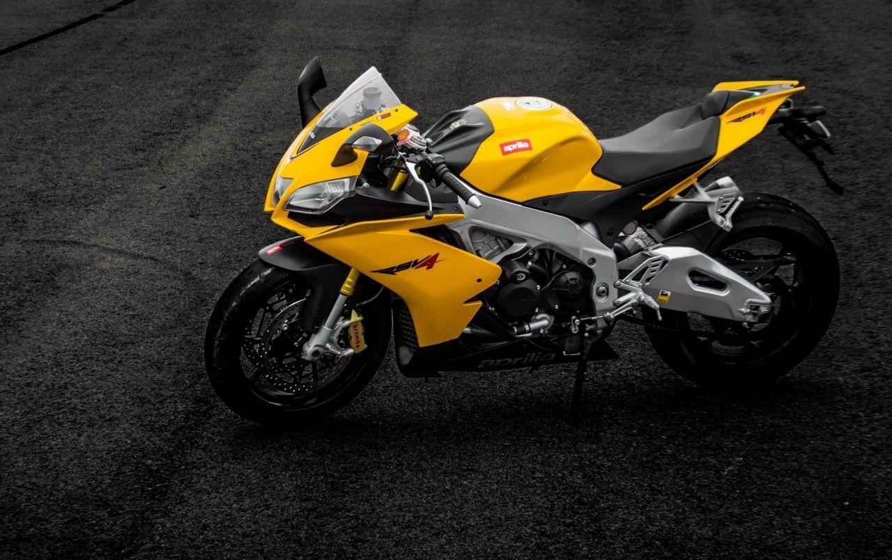 1280x804 Aprilia RSV4 Yellow Motorcycle wallpaper. Aprilia RSV4