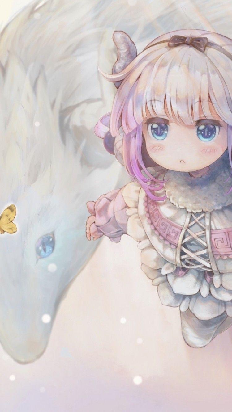 750x1334 Kobayashi San Chi No Maid Dragon, Kanna Kamui, Cute