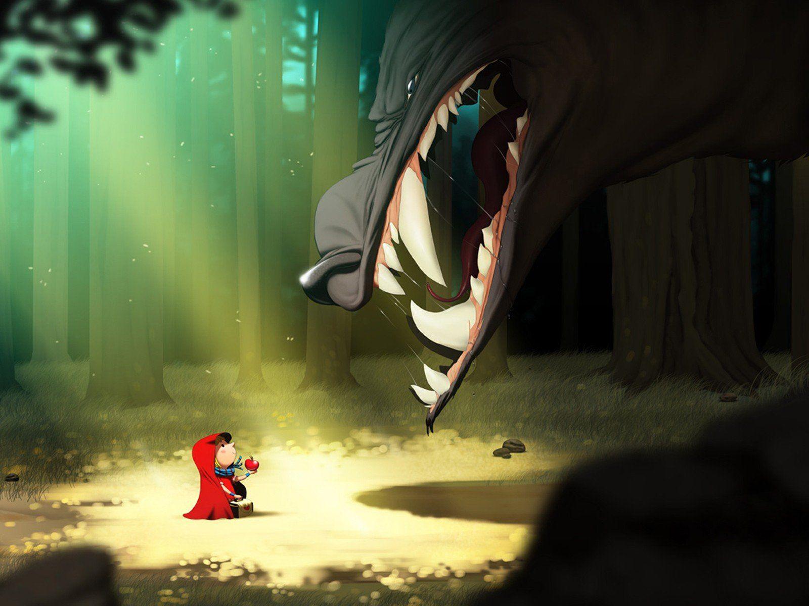 1600x1200 Animated Wolf Wallpaper