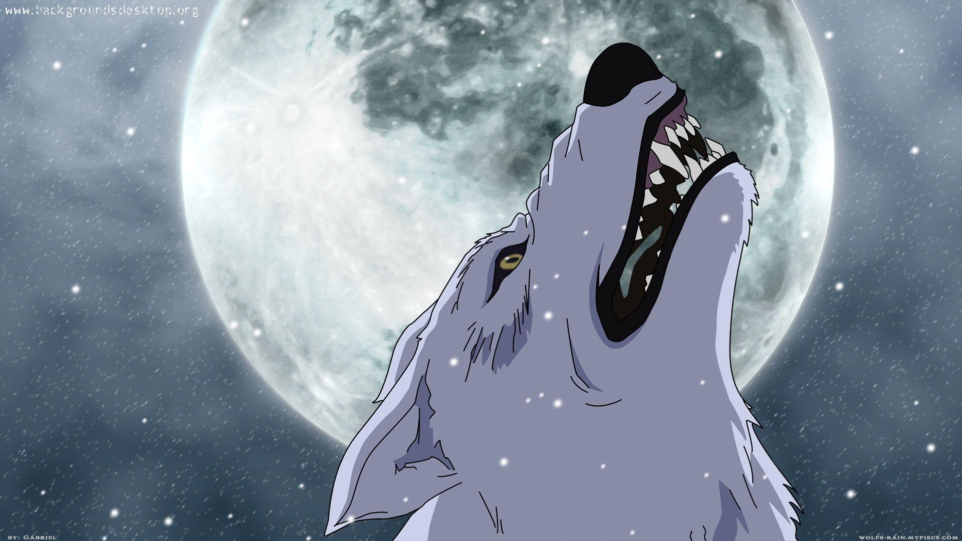 1920x1080 Anime Wolf Wallpaper