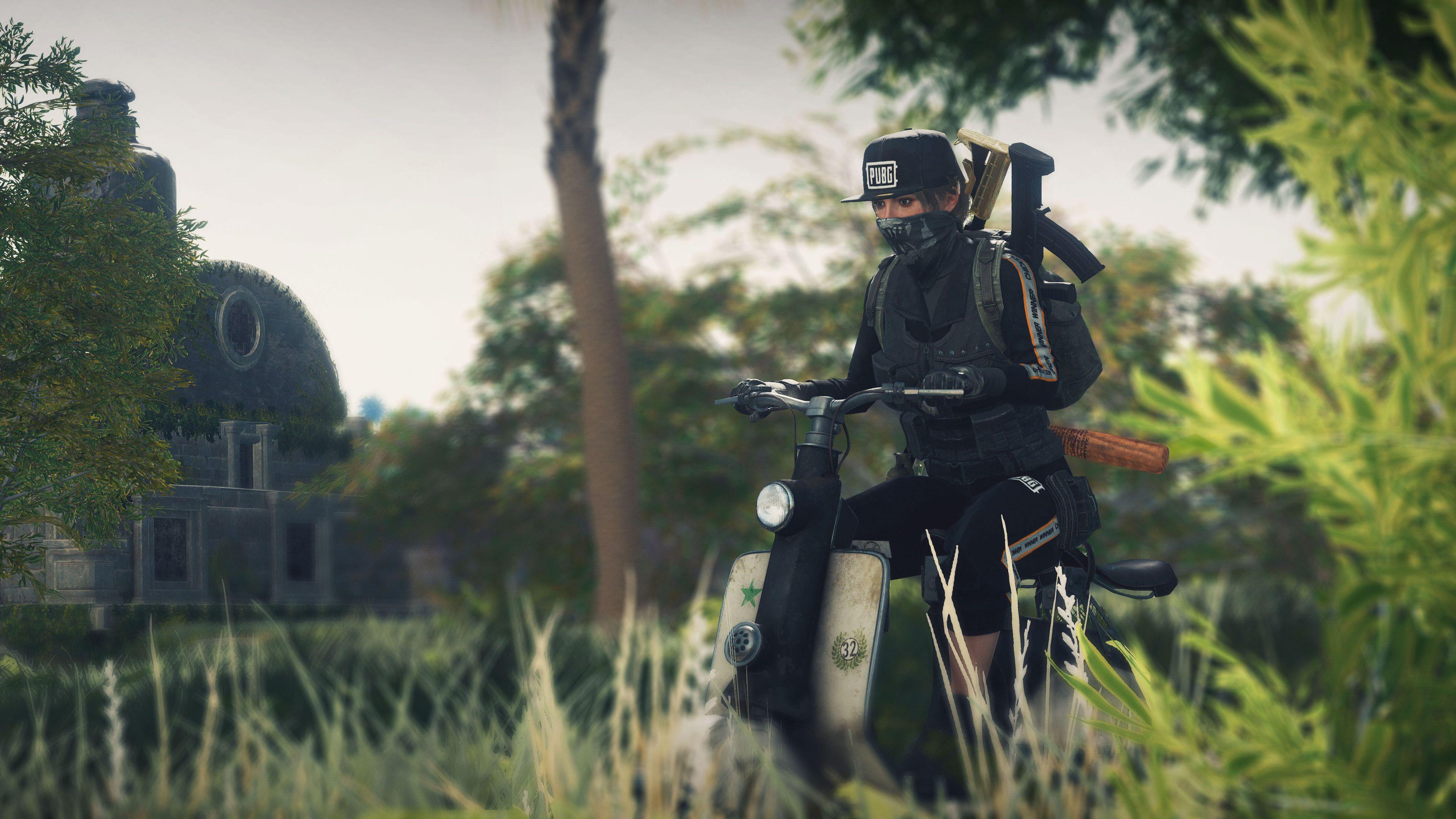 3840x2160 Pubg Girl On Scooter, HD Games, 4k Wallpaper, Image