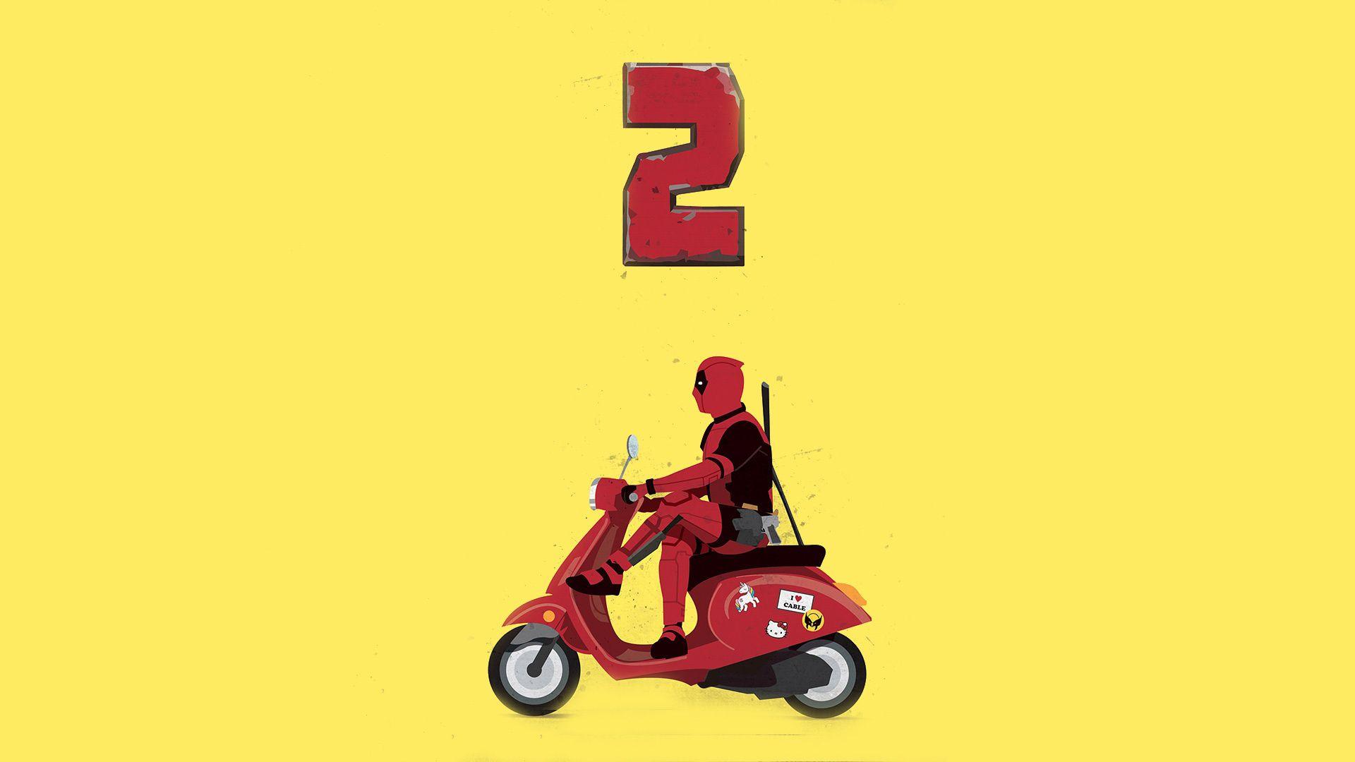 1920x1080 Download 1920x1080 wallpaper deadpool funny, scooter