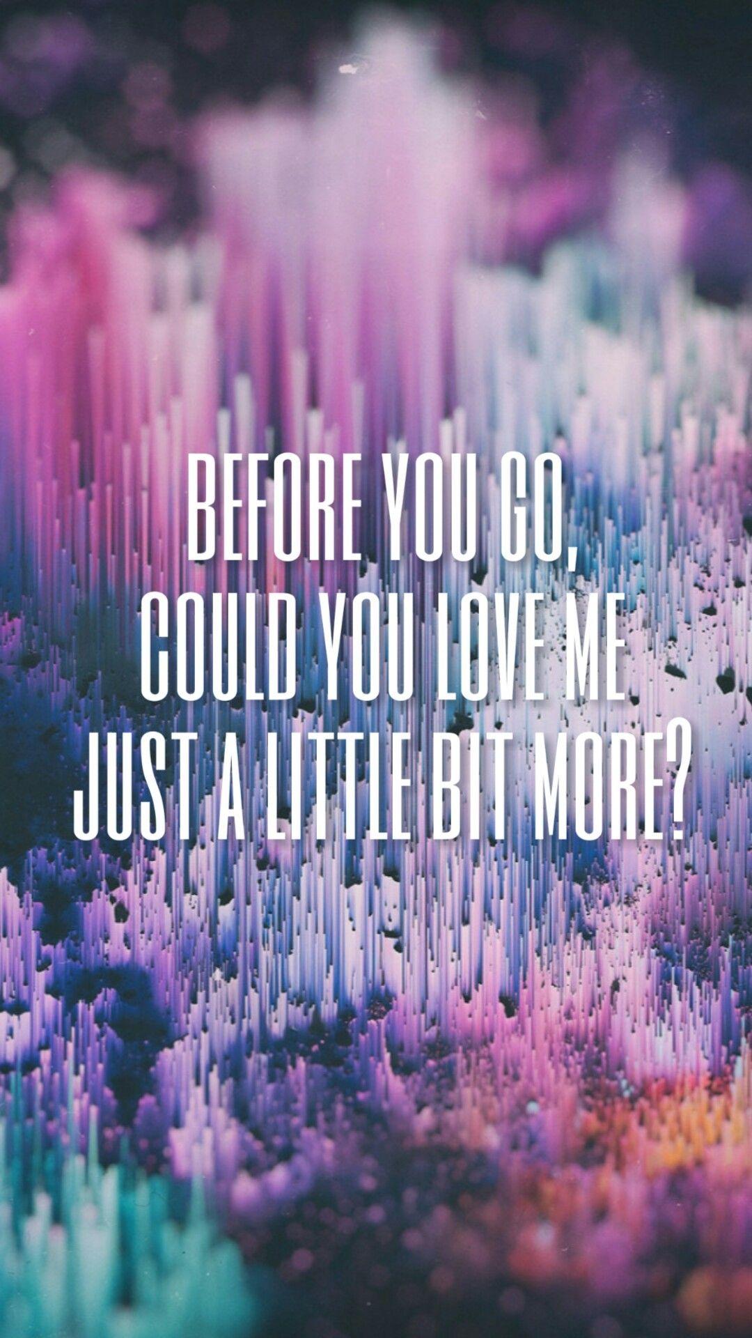 1080x1920 Custom Lyric Phone Wallpaper