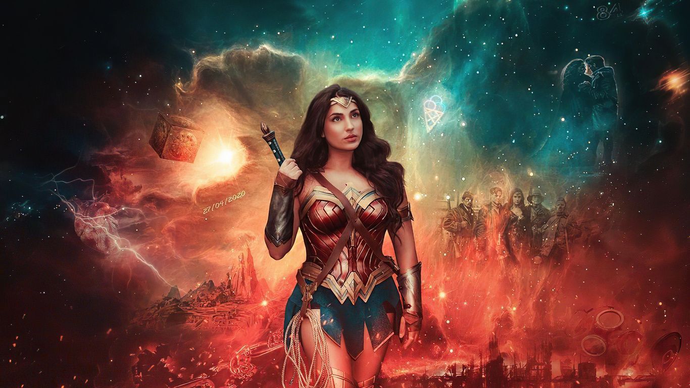 1366x768 Wonder Woman Zsjl Cosplay