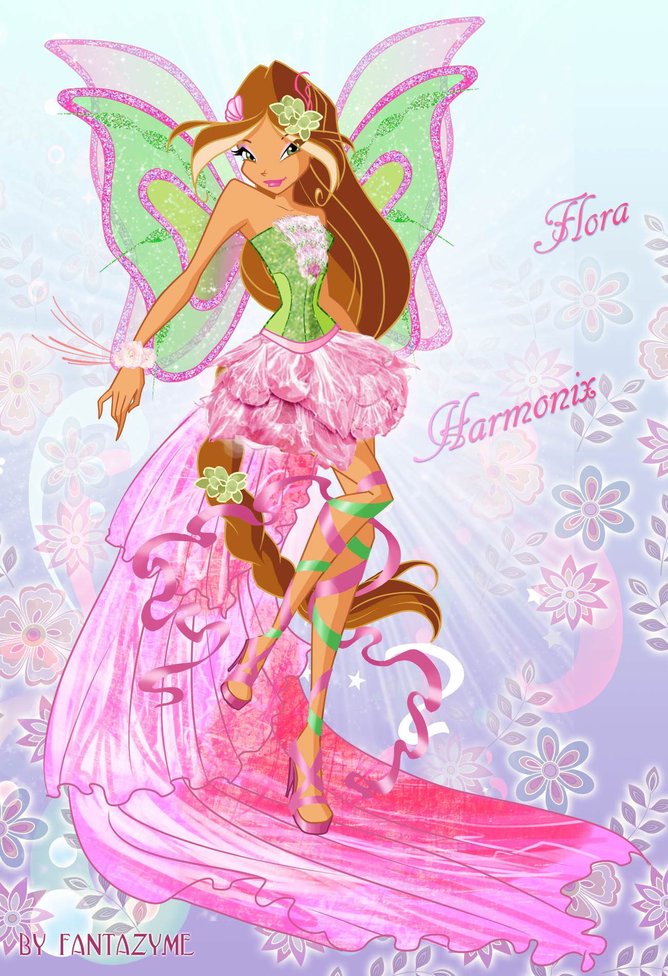 1300x1900 Winx Club Flora Wallpaper