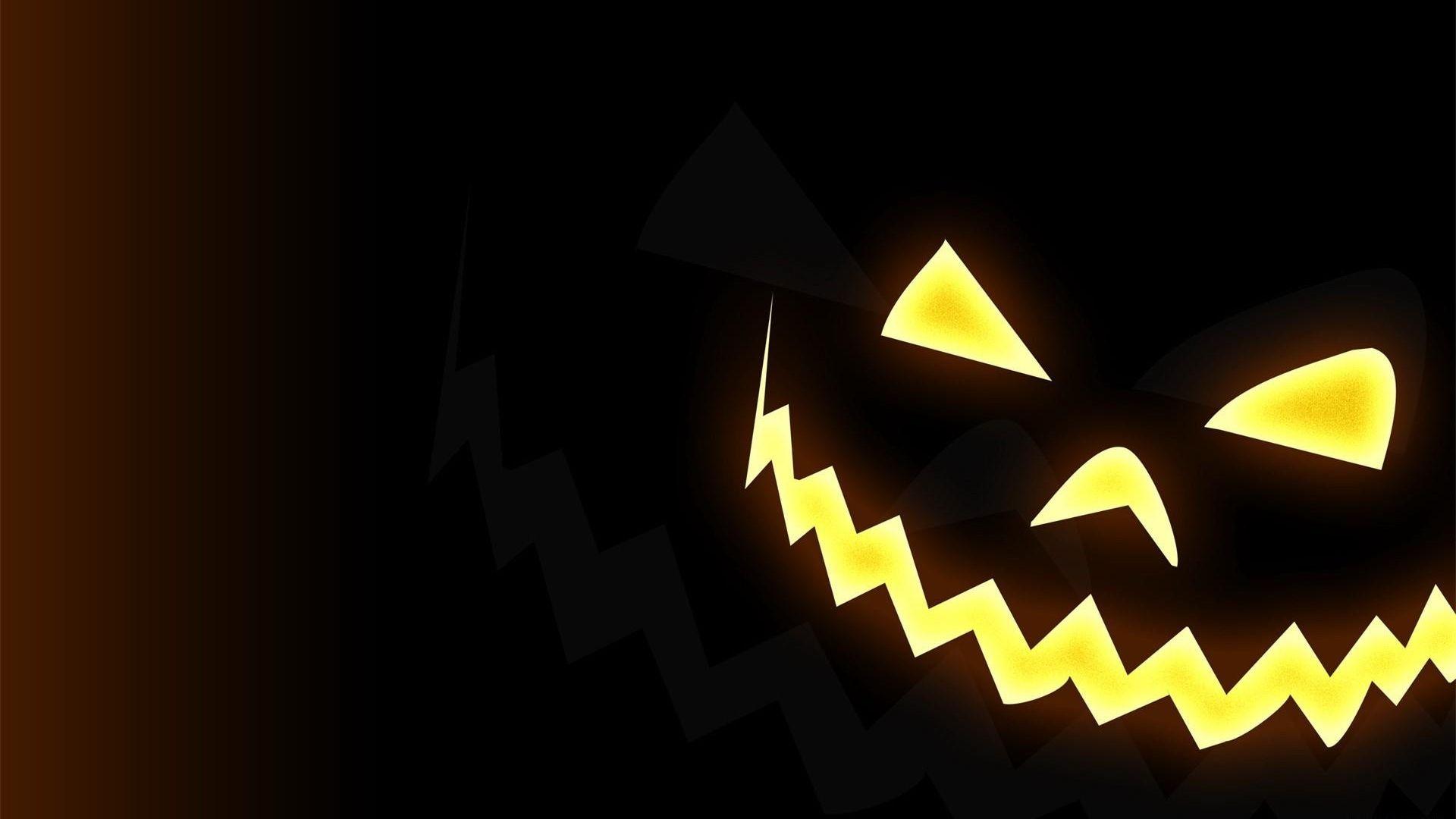1920x1080 Full HD Wallpaper Halloween Evil Jack O' Lantern Background Dark