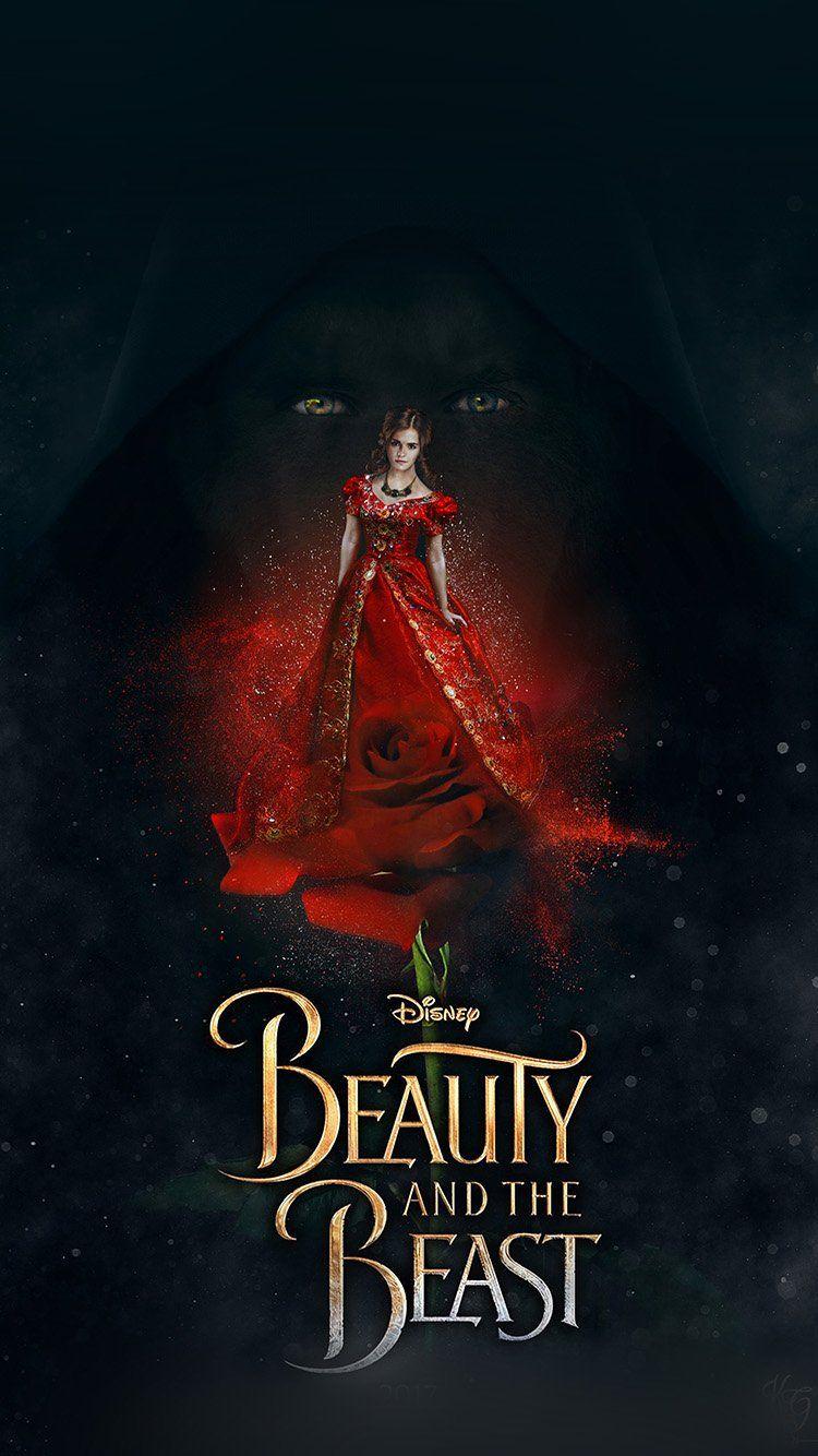 750x1334 Beauty And The Beast Poster Wallpaper