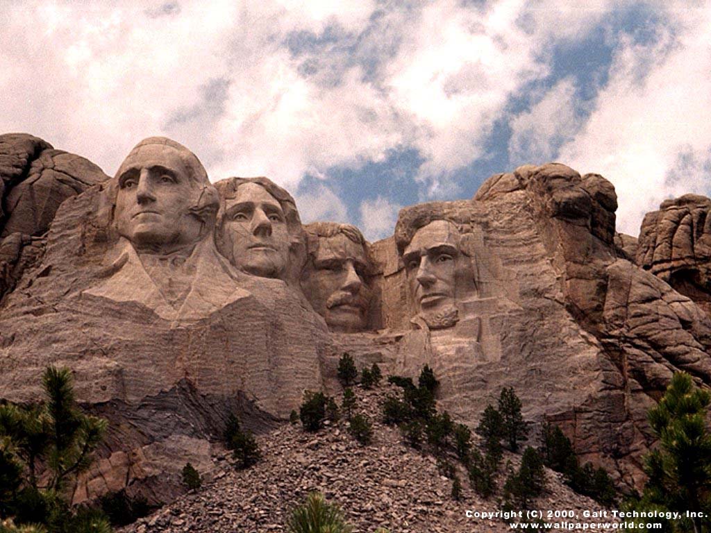 1024x768 Mount Rushmore Wallpaper