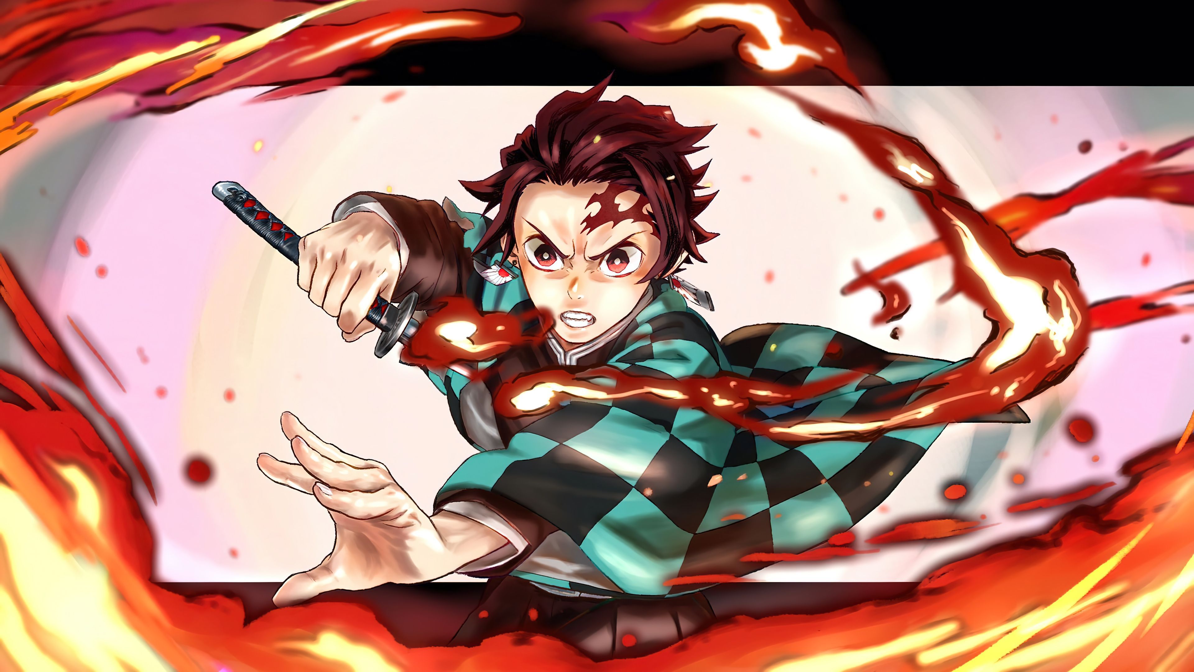 3840x2160 Tanjiro Kimetsu no Yaiba Wallpaper 4K