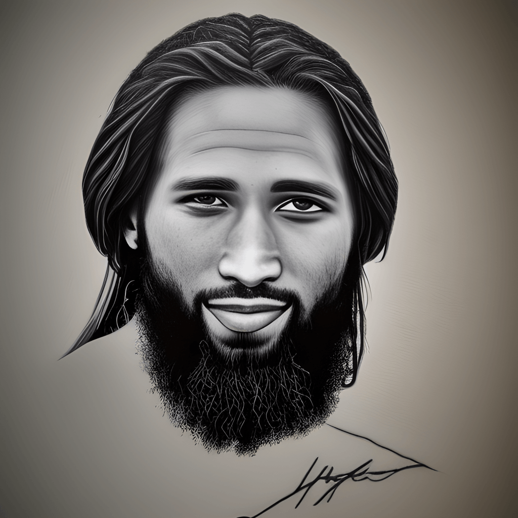 1024x1024 Yahshua Hyper Realistic Digital Graphic