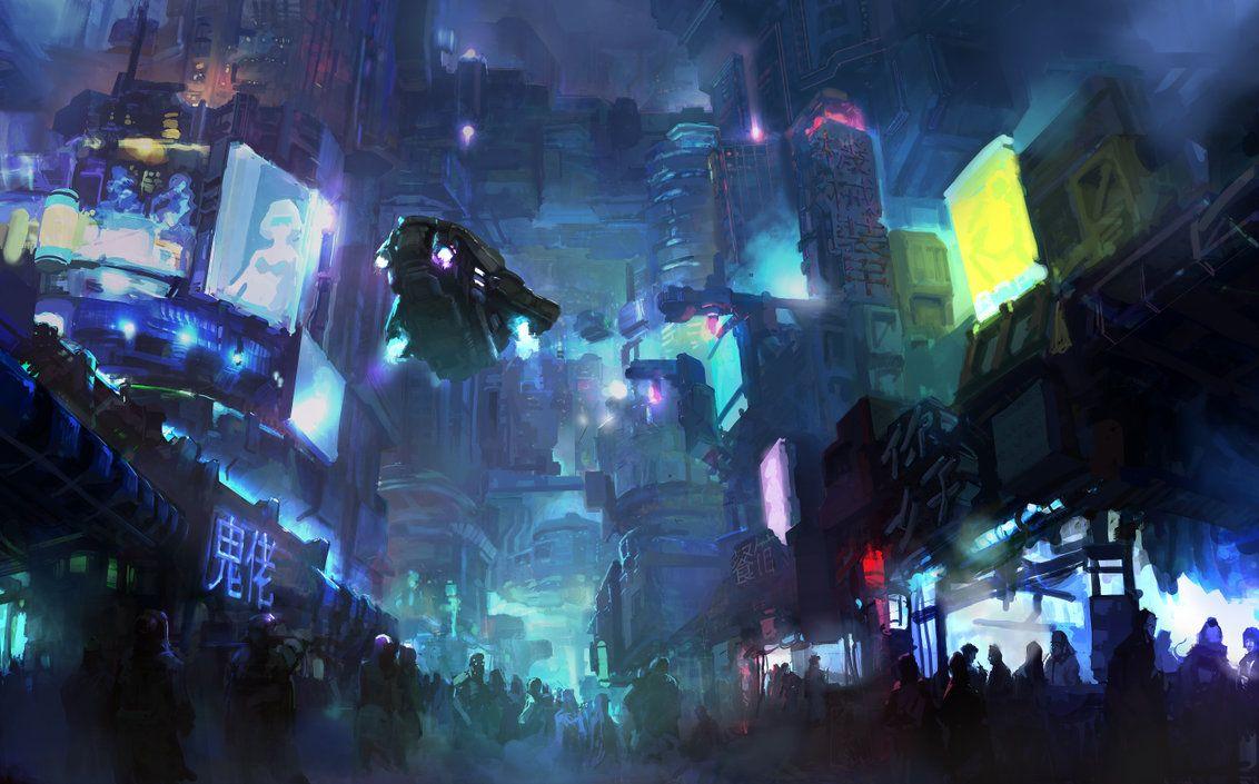 1132x705 Cyberpunk city