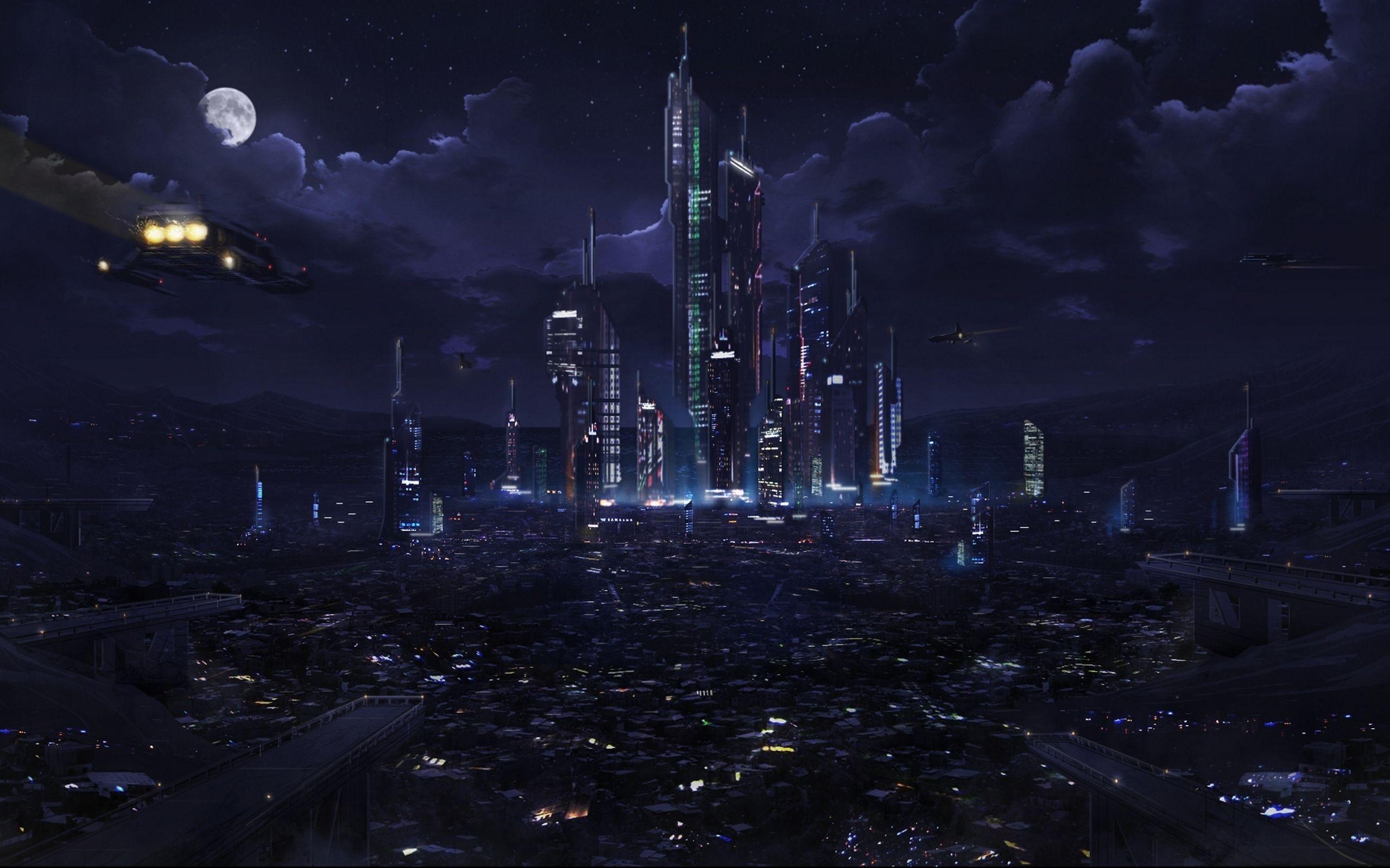 2560x1600 Future City Wallpaper
