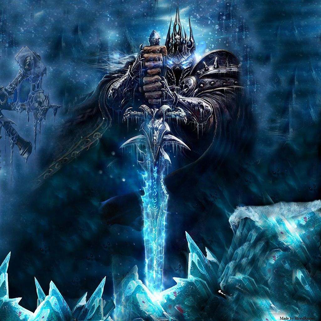 1024x1024 Warcraft King. iPad Wallpaper